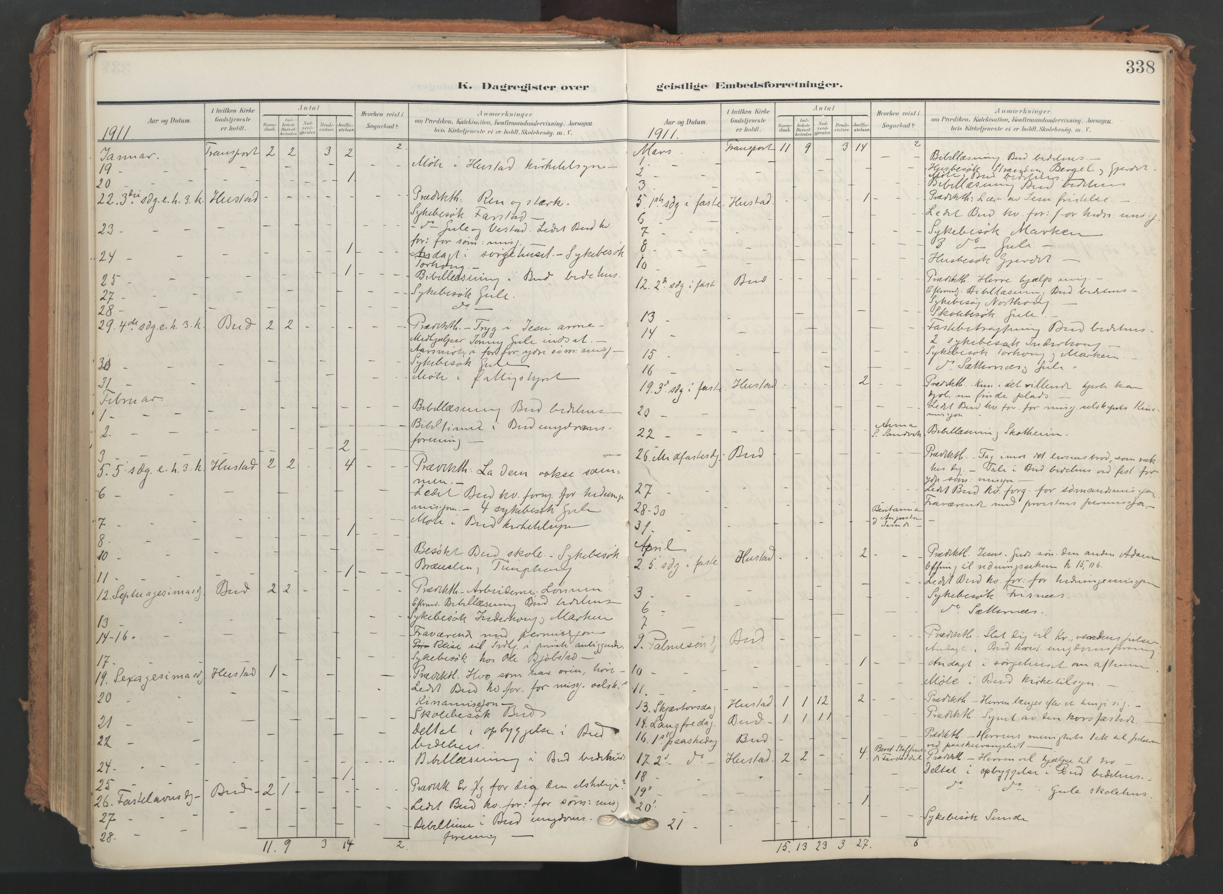 Ministerialprotokoller, klokkerbøker og fødselsregistre - Møre og Romsdal, AV/SAT-A-1454/566/L0771: Ministerialbok nr. 566A10, 1904-1929, s. 338