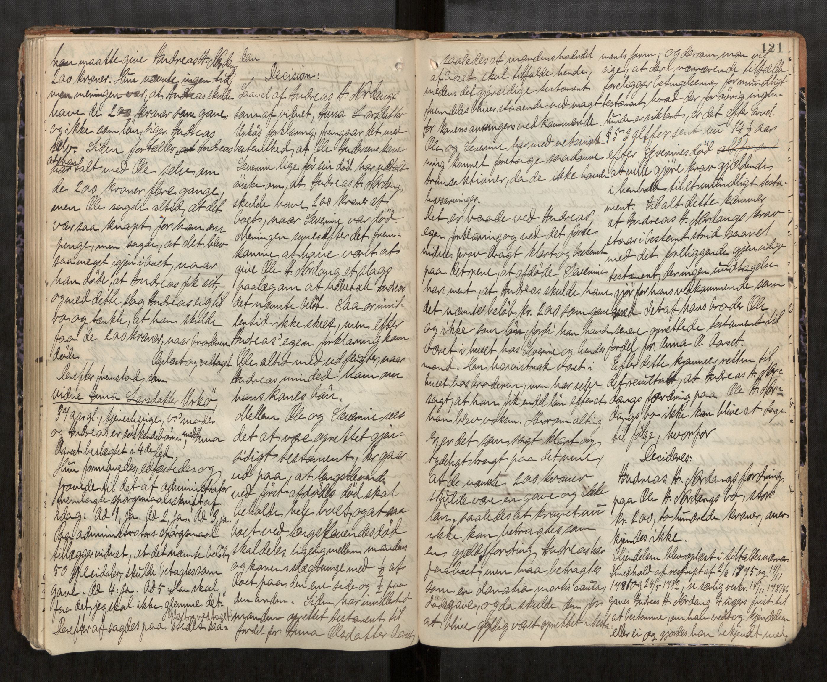 Søre Sunnmøre sorenskriveri, AV/SAT-A-4122/1/3/3B/L0007: Skiftebehandlings- / Skifteforhandlingsprotokollar, 1893-1902, s. 121