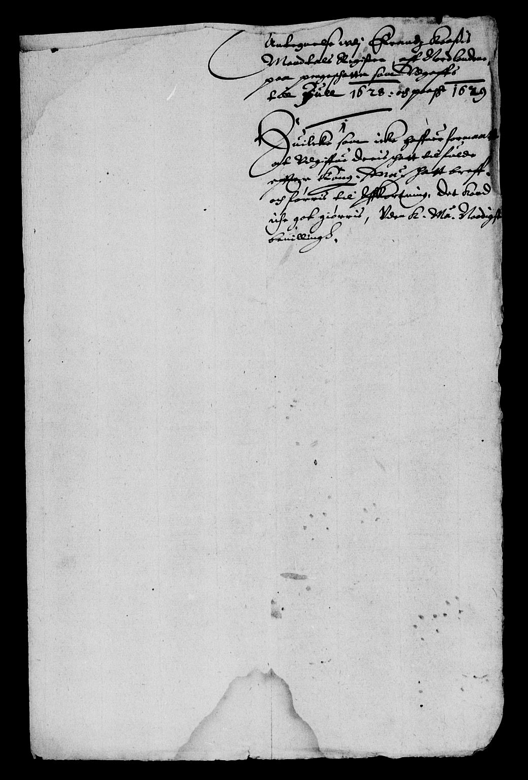 Rentekammeret inntil 1814, Reviderte regnskaper, Lensregnskaper, RA/EA-5023/R/Rb/Rbz/L0021: Nordlandenes len, 1628-1630