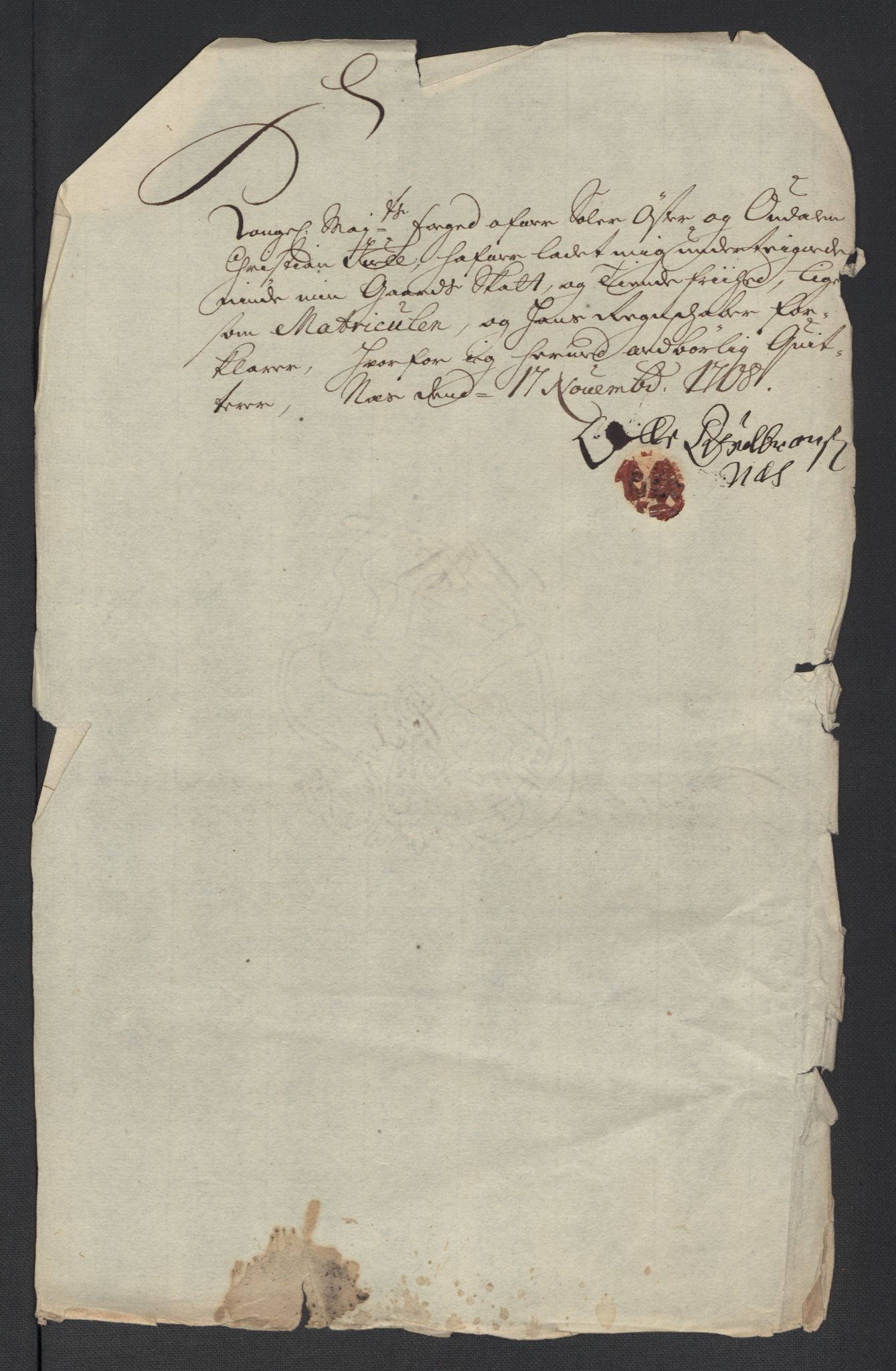 Rentekammeret inntil 1814, Reviderte regnskaper, Fogderegnskap, AV/RA-EA-4092/R13/L0845: Fogderegnskap Solør, Odal og Østerdal, 1708, s. 262