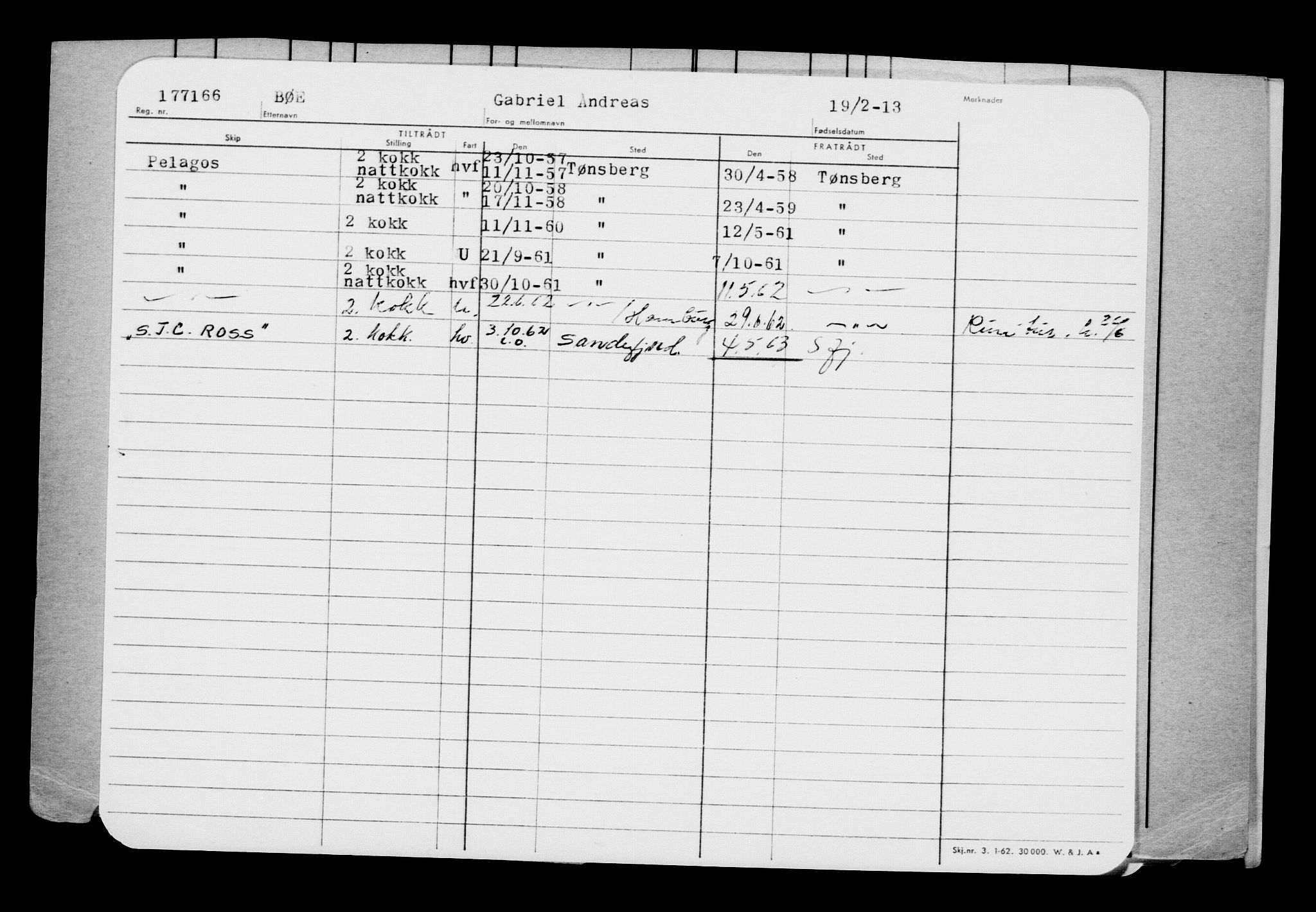 Direktoratet for sjømenn, AV/RA-S-3545/G/Gb/L0110: Hovedkort, 1913, s. 625