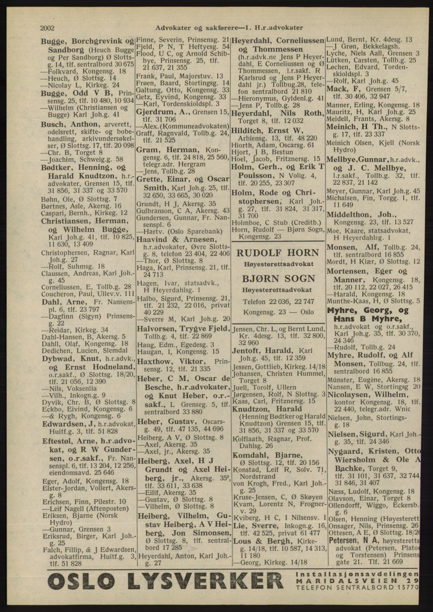Kristiania/Oslo adressebok, PUBL/-, 1945, s. 1918