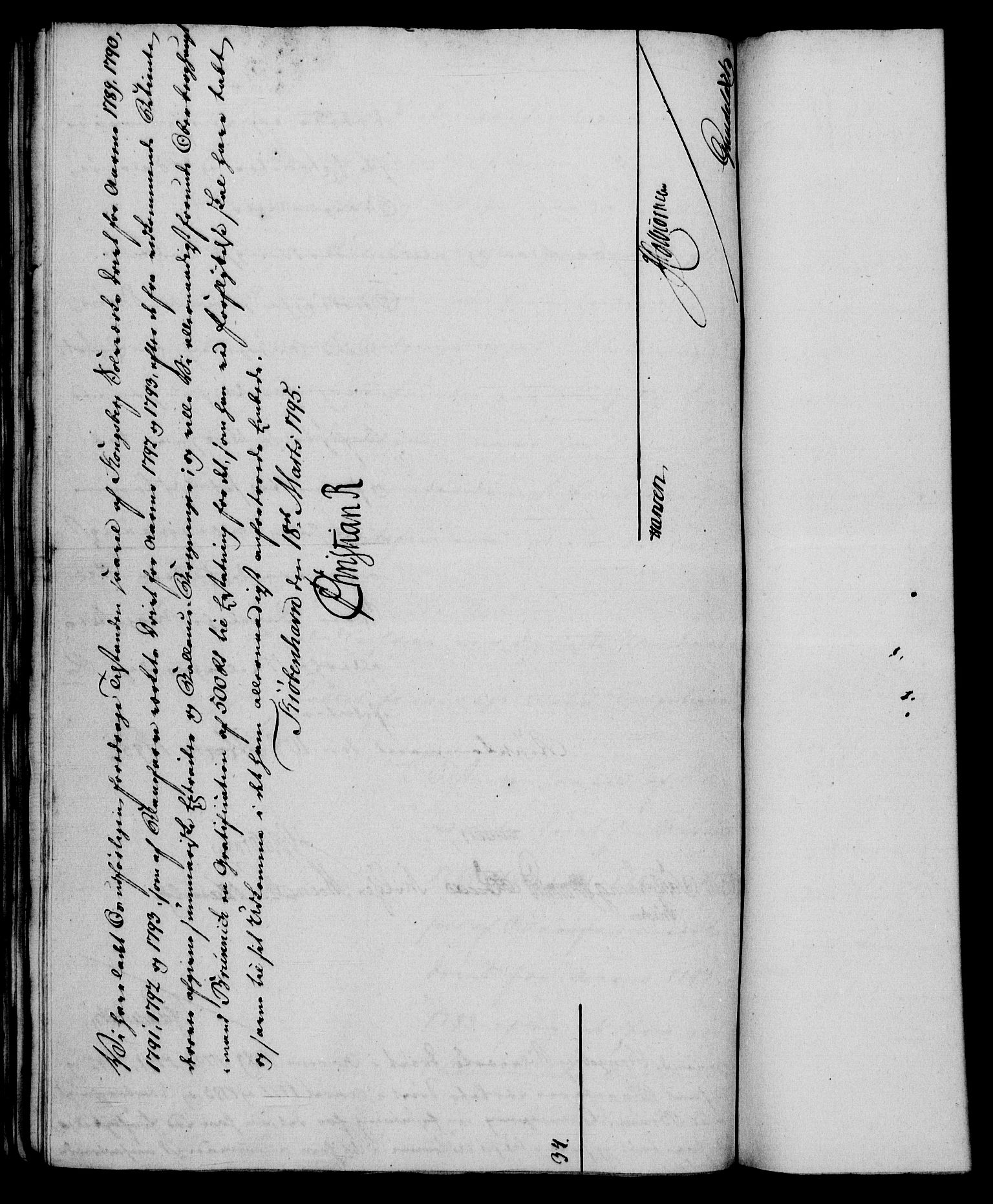 Rentekammeret, Renteskriverkontorene, AV/RA-EA-3115/M/Mf/Mfb/L0002: Relasjons- og resolusjonsprotokoll med register (merket RK 54.8), 1793-1795