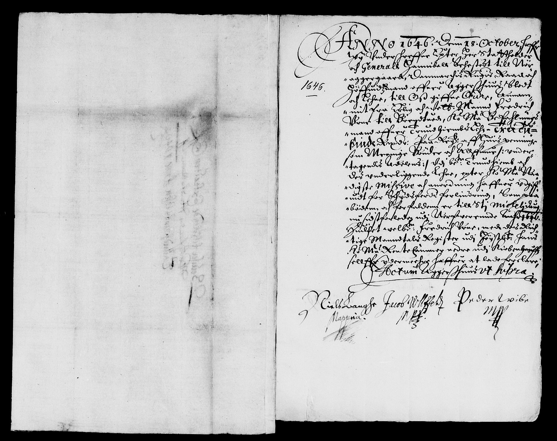 Rentekammeret inntil 1814, Reviderte regnskaper, Lensregnskaper, AV/RA-EA-5023/R/Rb/Rbw/L0088: Trondheim len, 1646