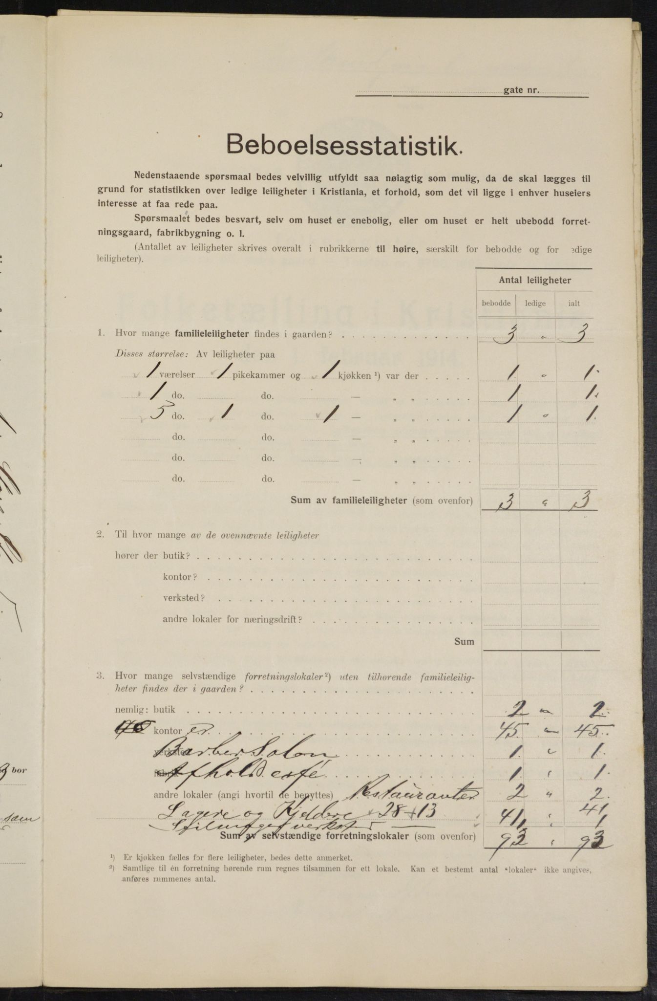 OBA, Kommunal folketelling 1.2.1914 for Kristiania, 1914, s. 103515