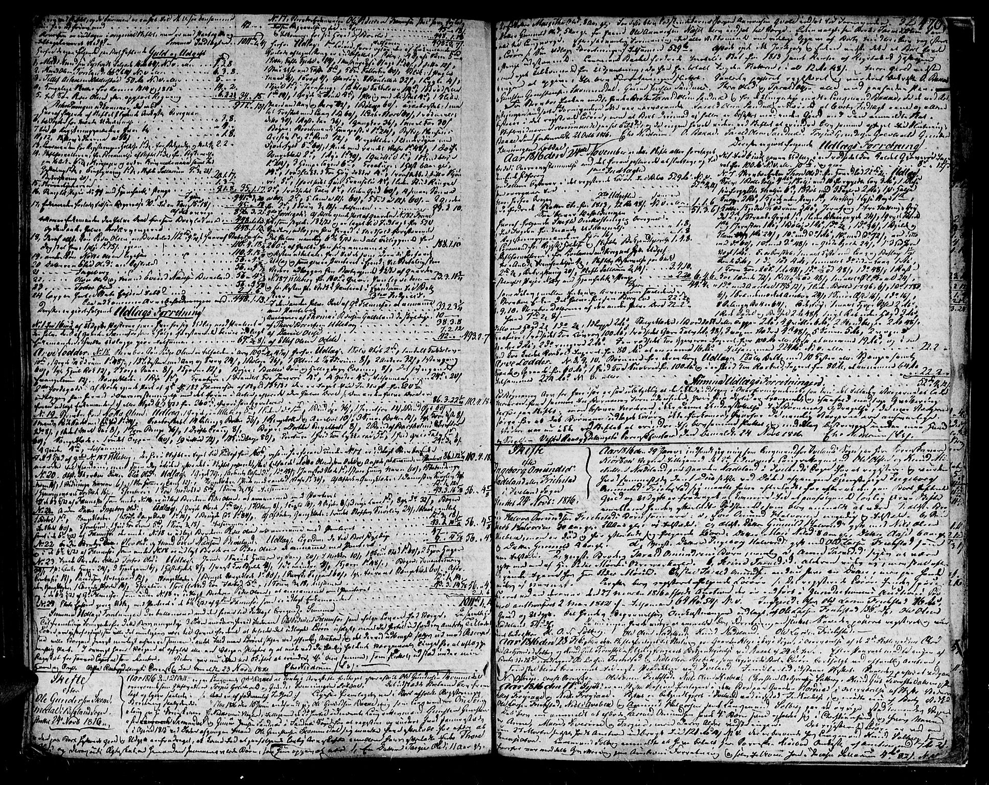 Setesdal sorenskriveri, AV/SAK-1221-0011/H/Hc/L0014: Skifteprotokoll nr 13 med register, 1807-1817, s. 469b-470a