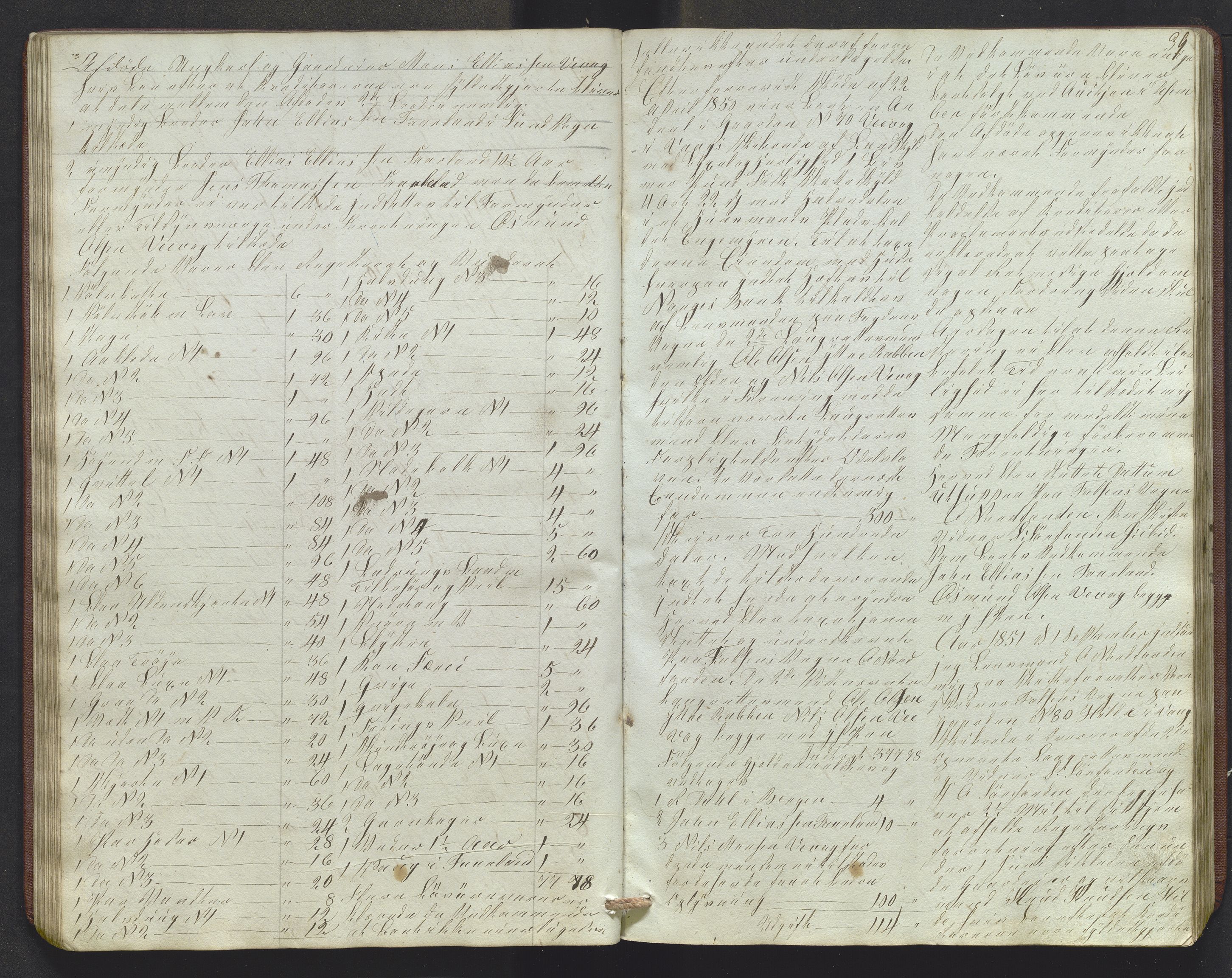 Lensmannen i Sund og Austevoll, AV/SAB-A-35201/0006/L0009: Registreringsprotokoll, 1848-1863, s. 38b-39a
