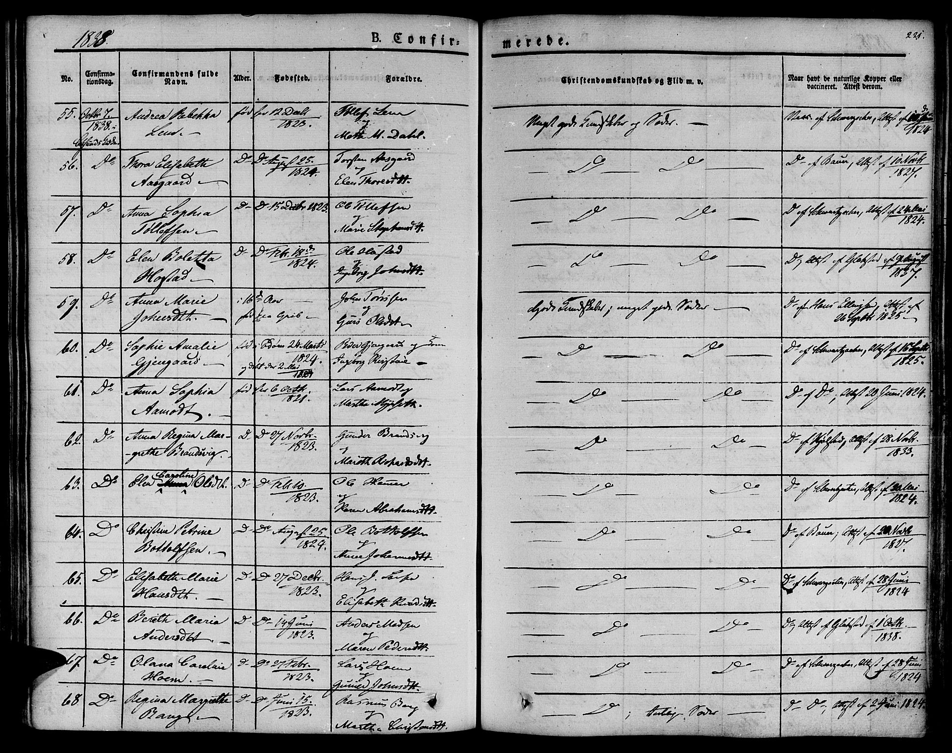 Ministerialprotokoller, klokkerbøker og fødselsregistre - Møre og Romsdal, SAT/A-1454/572/L0843: Ministerialbok nr. 572A06, 1832-1842, s. 221