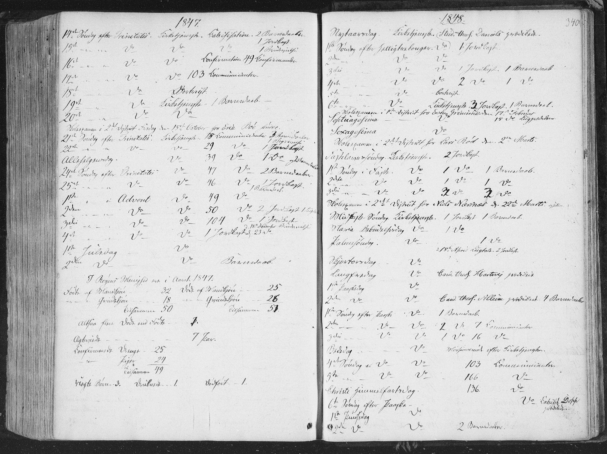 Røyken kirkebøker, SAKO/A-241/F/Fa/L0005: Ministerialbok nr. 5, 1833-1856, s. 340