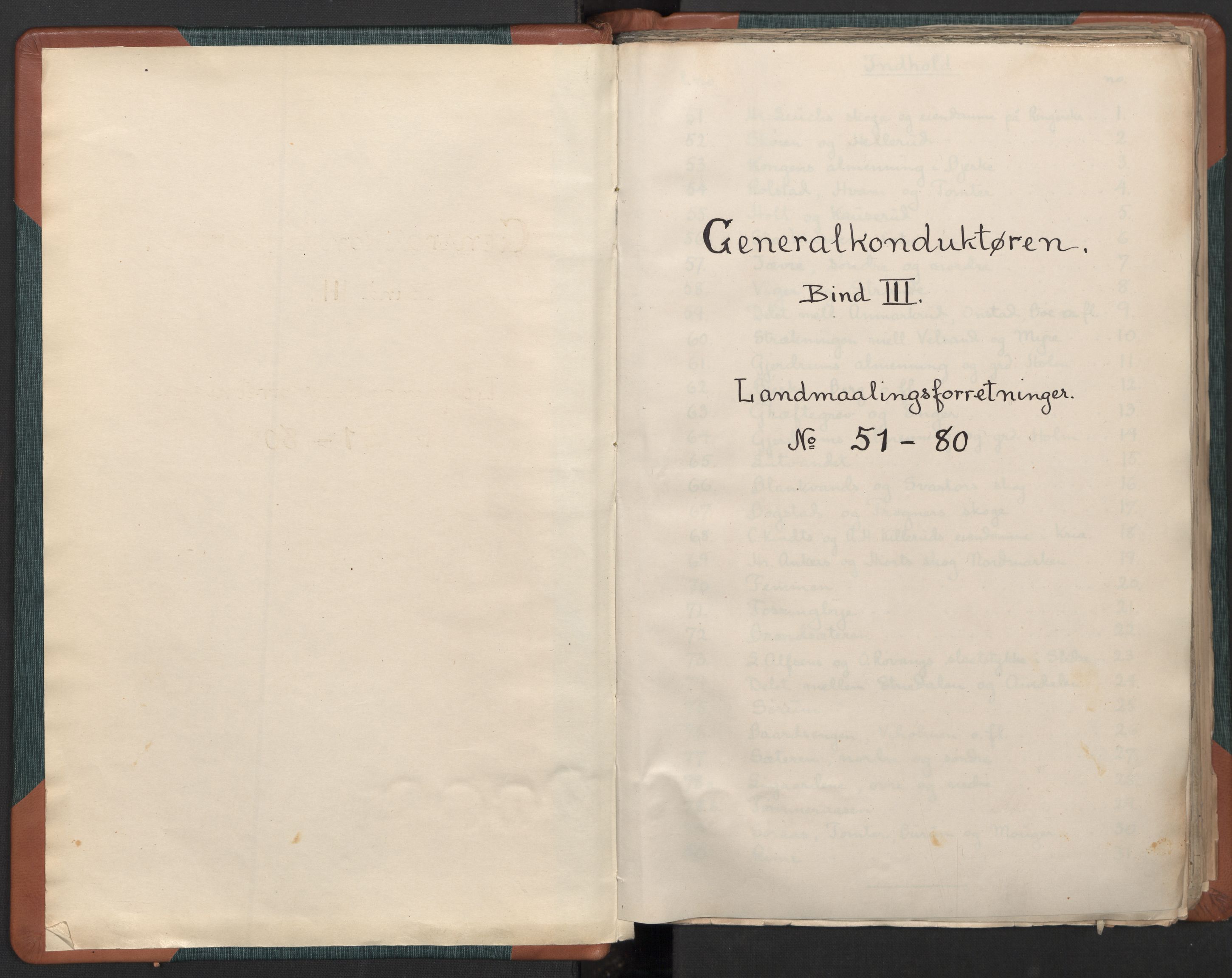 Generalkonduktøren i Akershus stift, RA/EA-2891/D/L0003: Landmålingsforretninger nr. 51-80, 1757-1761