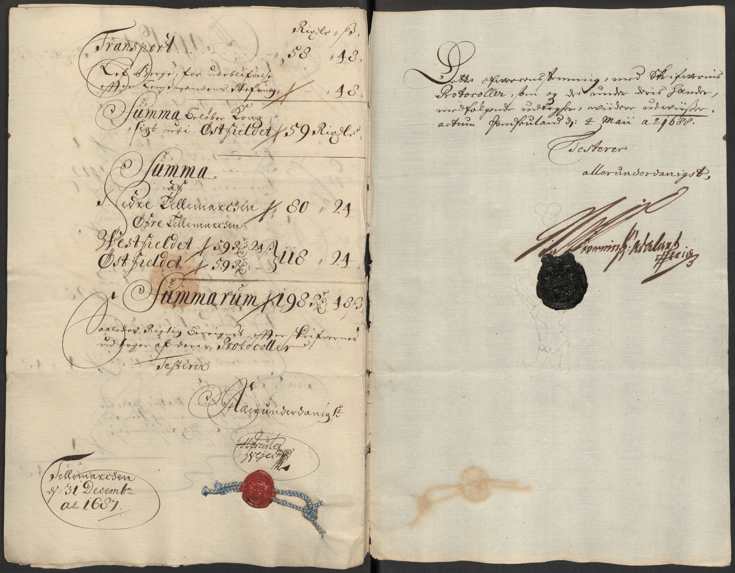 Rentekammeret inntil 1814, Reviderte regnskaper, Fogderegnskap, AV/RA-EA-4092/R35/L2086: Fogderegnskap Øvre og Nedre Telemark, 1687-1689, s. 33