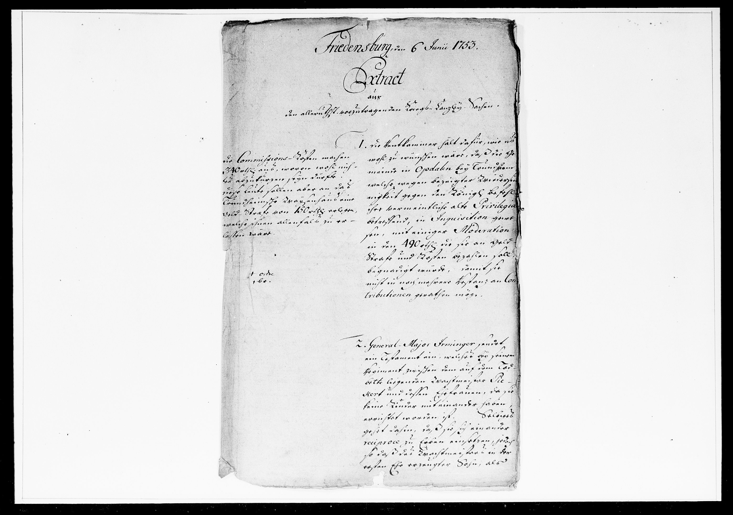 Krigskollegiet, Krigskancelliet, DRA/A-0006/-/1241-1247: Refererede sager, 1753, s. 180