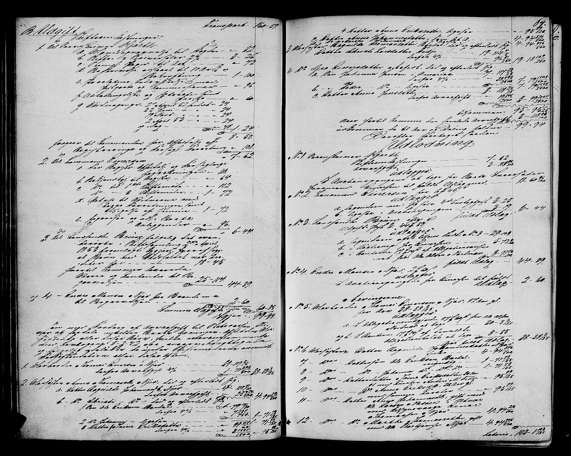 Ytre Sogn tingrett, AV/SAB-A-2601/1/H/Hc/L0001a: Skifteutlodningsprotokoll, 1853-1868, s. 63b-64a