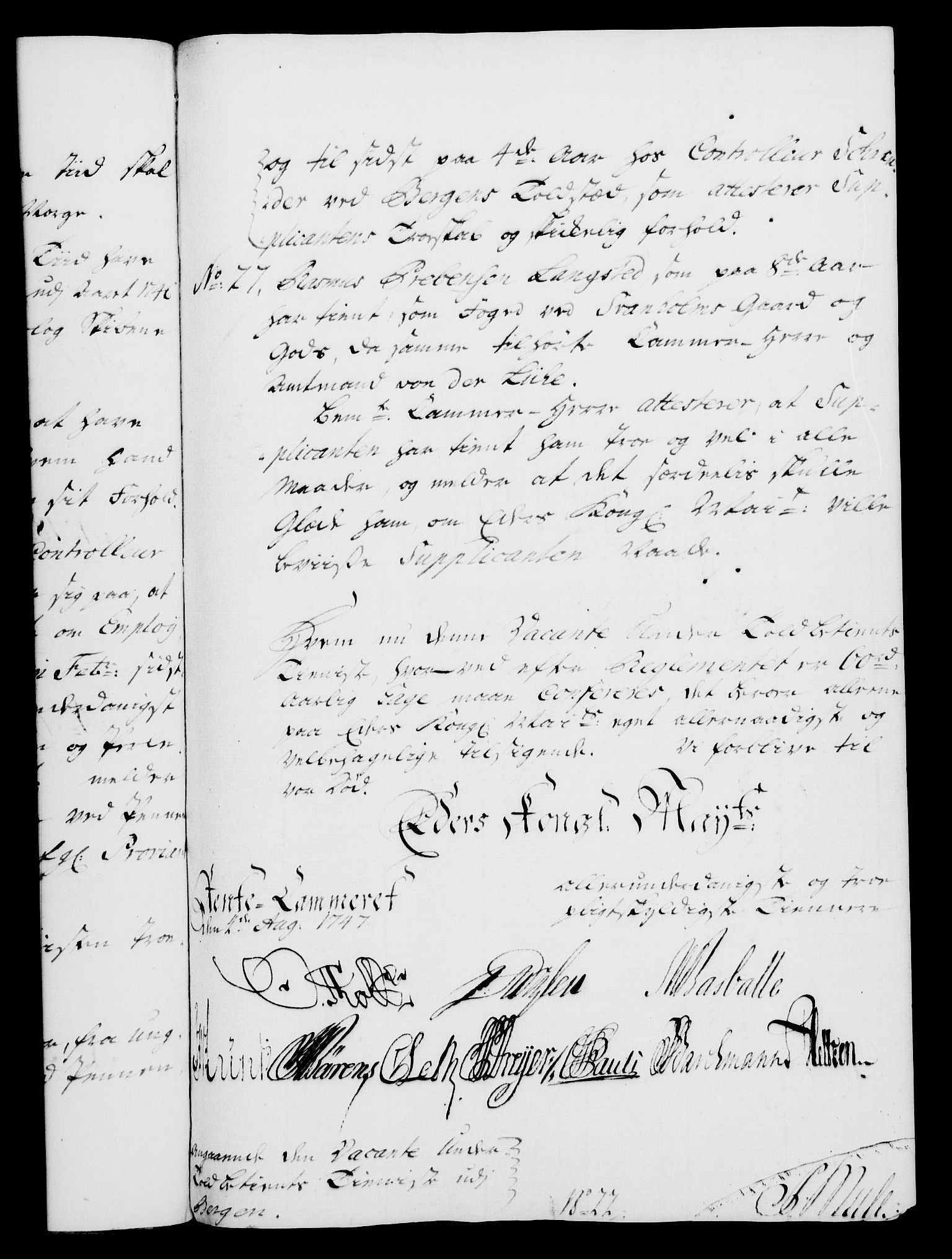 Rentekammeret, Kammerkanselliet, AV/RA-EA-3111/G/Gf/Gfa/L0029: Norsk relasjons- og resolusjonsprotokoll (merket RK 52.29), 1746-1747, s. 482