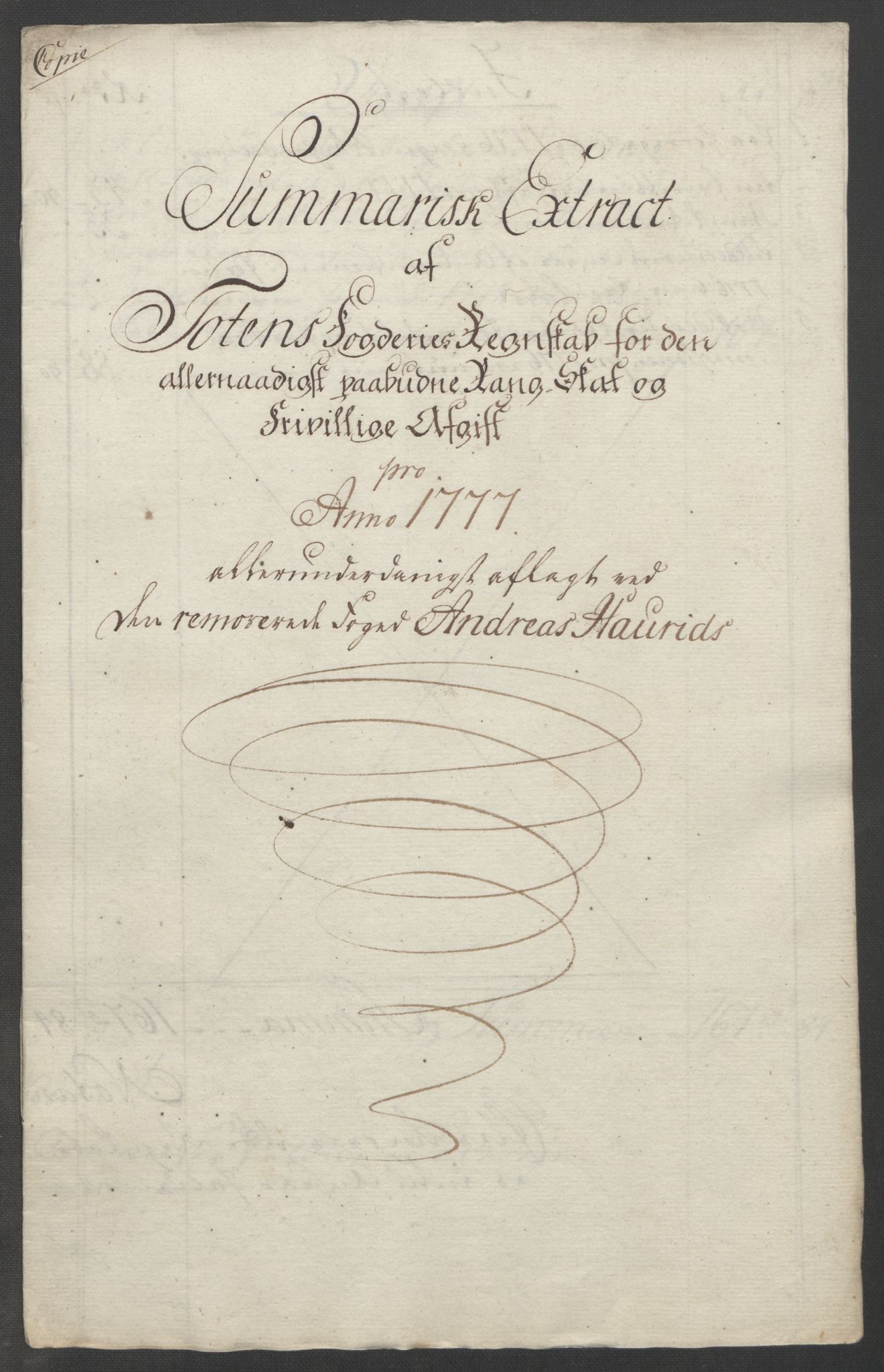 Rentekammeret inntil 1814, Reviderte regnskaper, Fogderegnskap, AV/RA-EA-4092/R19/L1399: Fogderegnskap Toten, Hadeland og Vardal, 1762-1783, s. 436