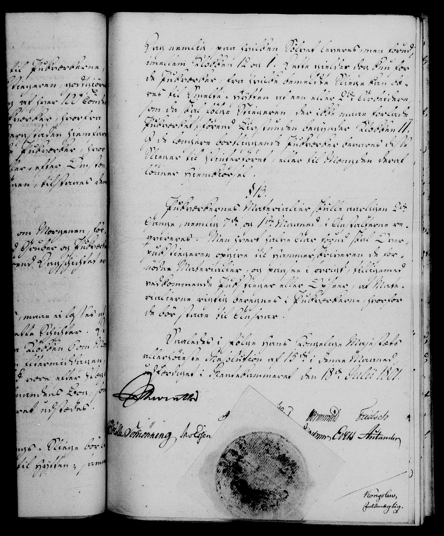Rentekammeret, Renteskriverkontorene, AV/RA-EA-3115/M/Mf/Mfb/L0005: Relasjons- og resolusjonsprotokoll med register (merket RK 54.11), 1801-1802