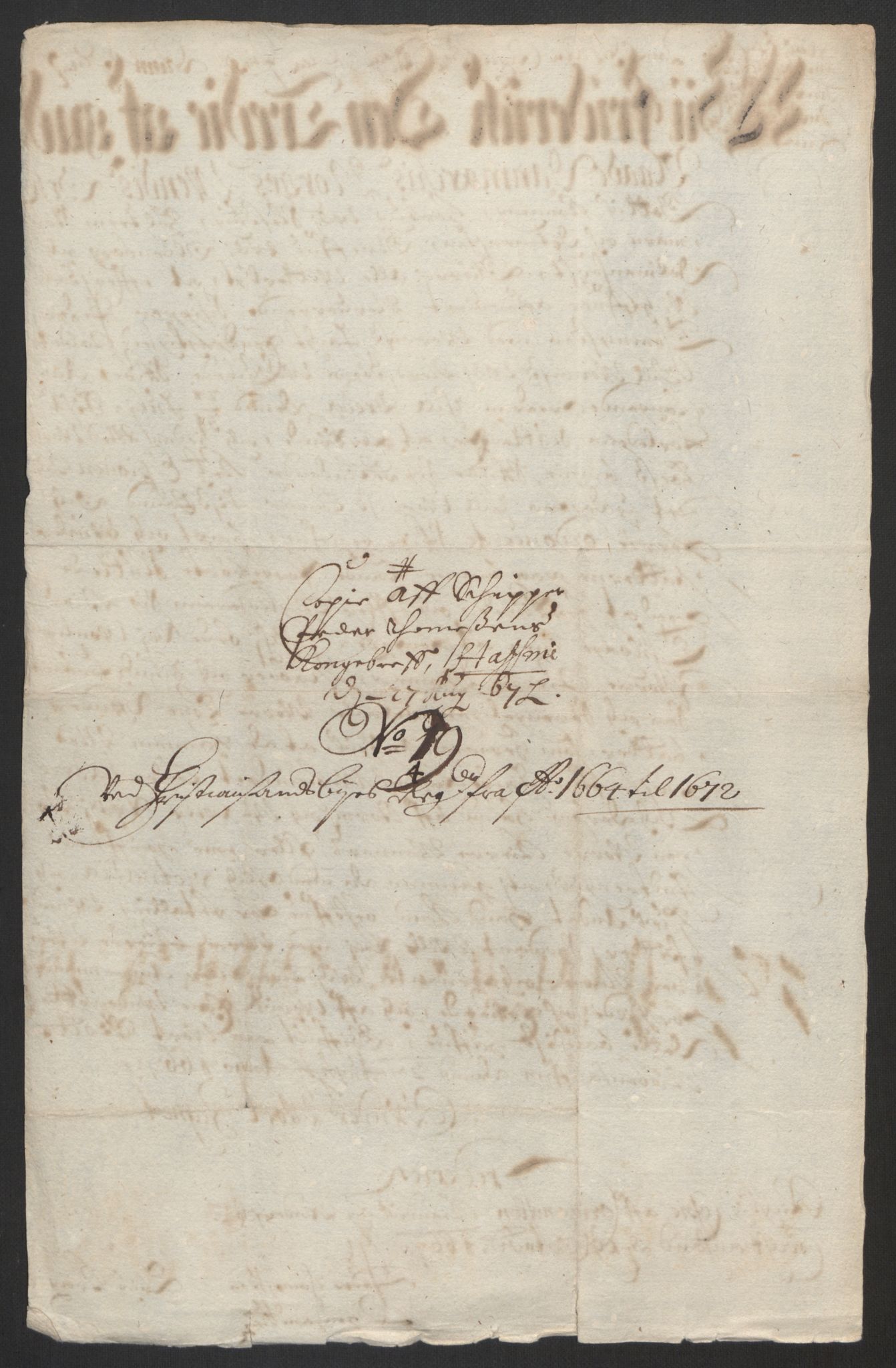 Rentekammeret inntil 1814, Reviderte regnskaper, Byregnskaper, AV/RA-EA-4066/R/Rm/L0258: [M1] Kontribusjonsregnskap, 1664-1700, s. 172