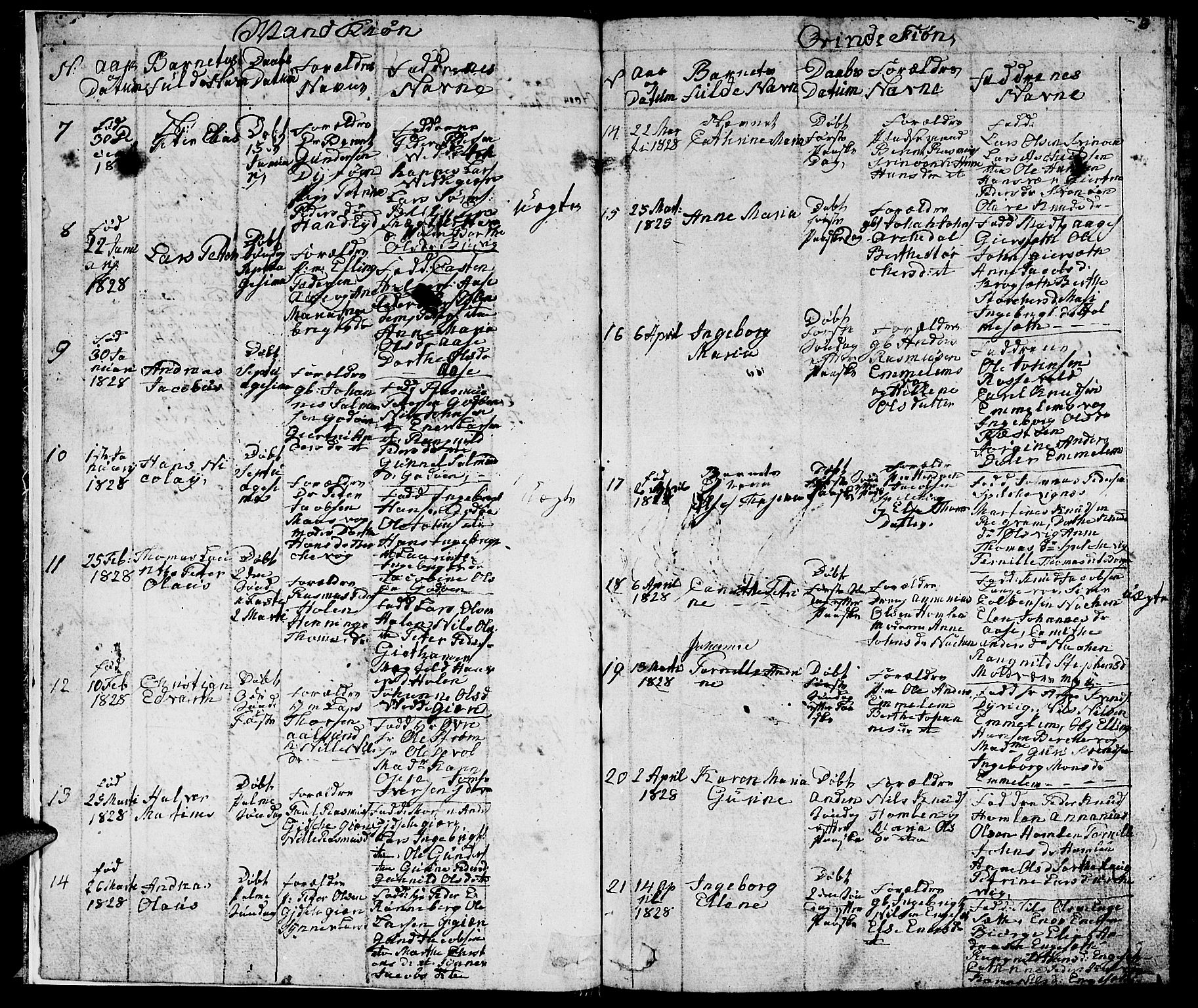 Ministerialprotokoller, klokkerbøker og fødselsregistre - Møre og Romsdal, AV/SAT-A-1454/528/L0425: Klokkerbok nr. 528C06, 1827-1840, s. 3