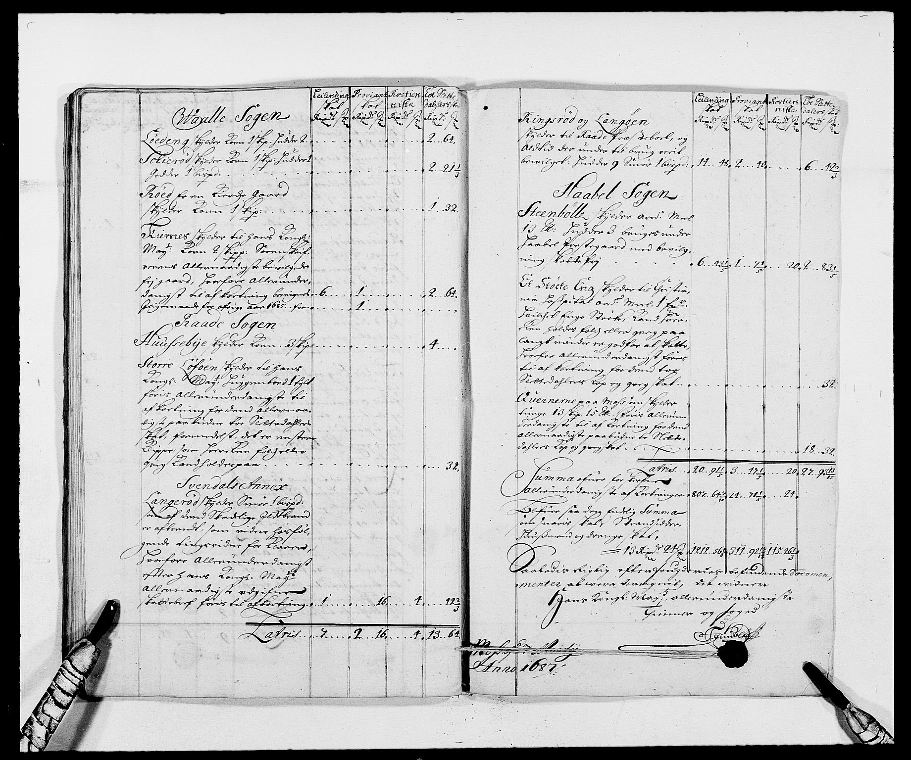 Rentekammeret inntil 1814, Reviderte regnskaper, Fogderegnskap, AV/RA-EA-4092/R02/L0105: Fogderegnskap Moss og Verne kloster, 1685-1687, s. 213