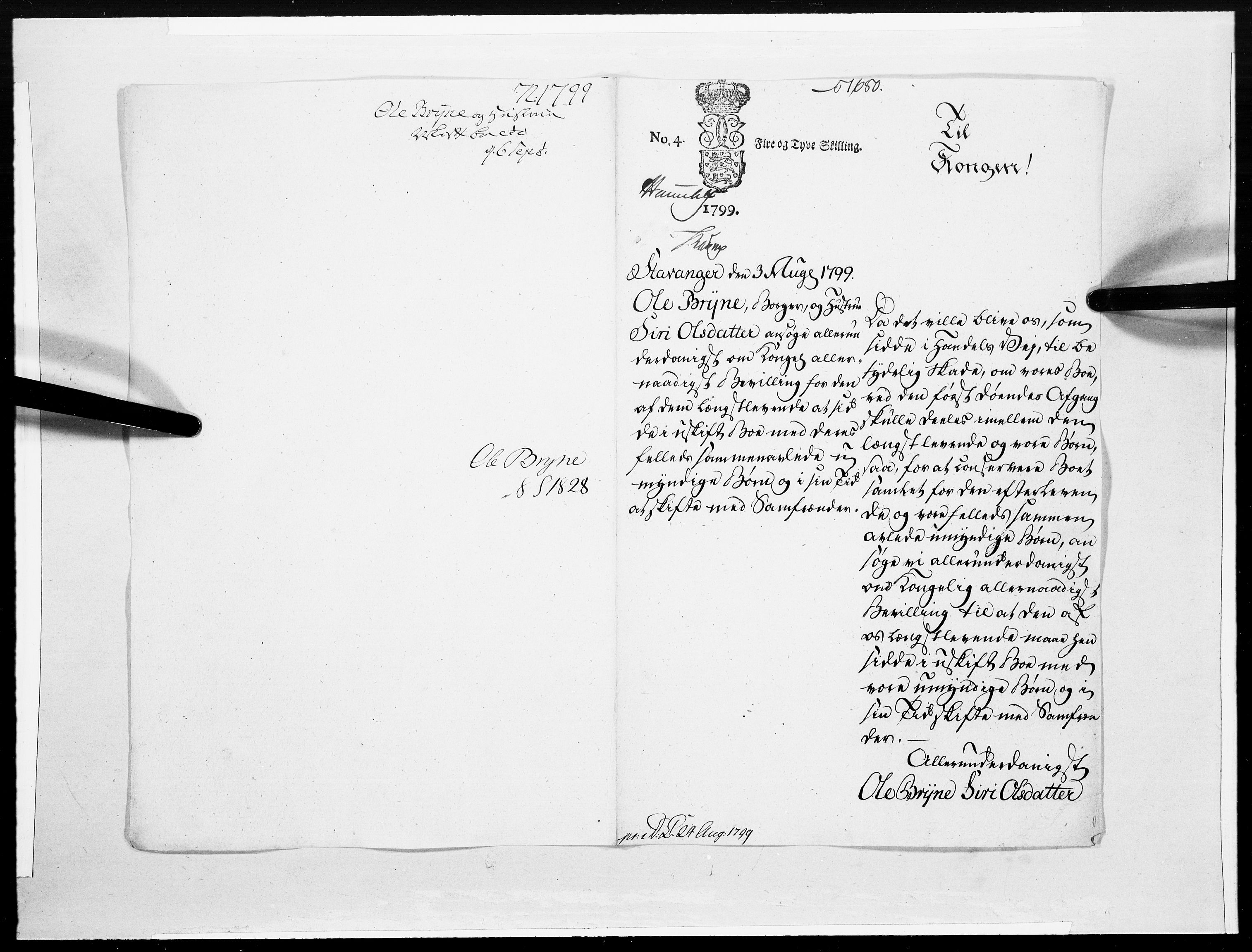 Danske Kanselli 1572-1799, AV/RA-EA-3023/F/Fc/Fcc/Fcca/L0318: Norske innlegg 1572-1799, 1799, s. 435