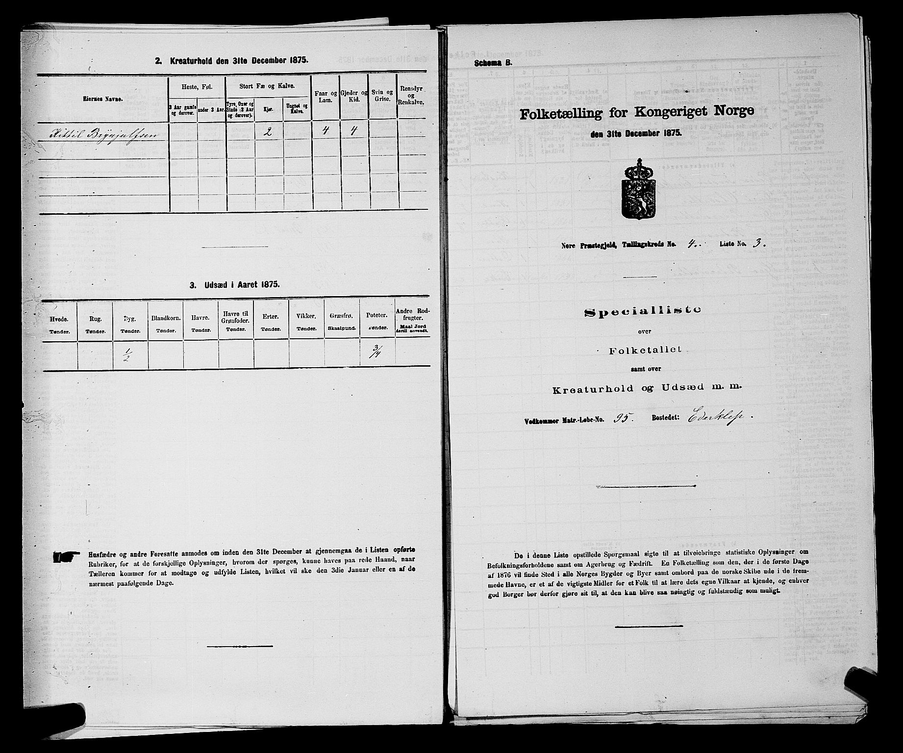 SAKO, Folketelling 1875 for 0633P Nore prestegjeld, 1875, s. 614