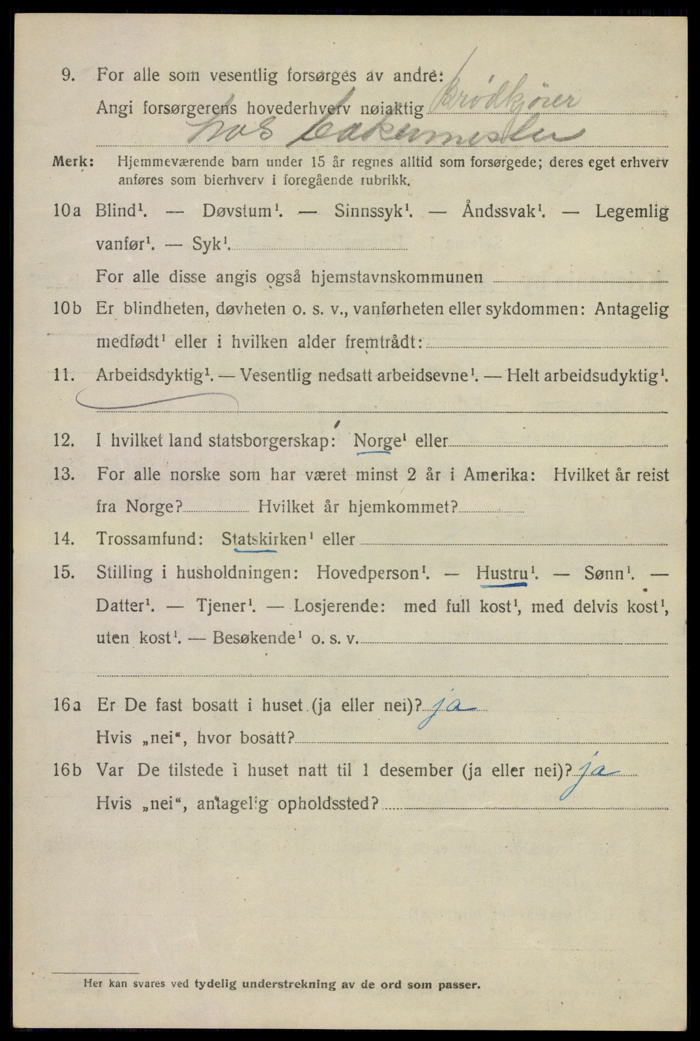 SAO, Folketelling 1920 for 0301 Kristiania kjøpstad, 1920, s. 392848