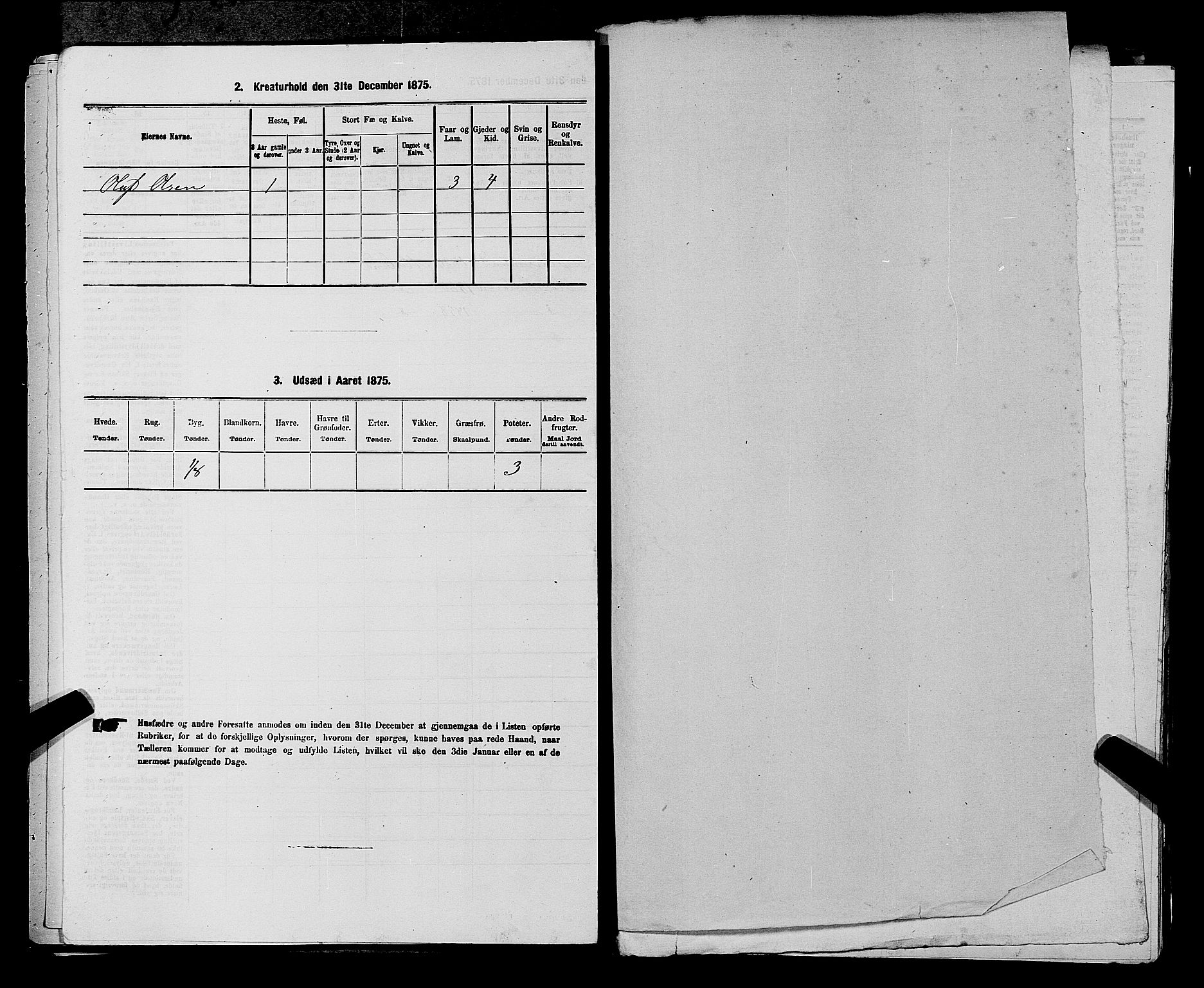 SAKO, Folketelling 1875 for 0831P Moland prestegjeld, 1875, s. 439