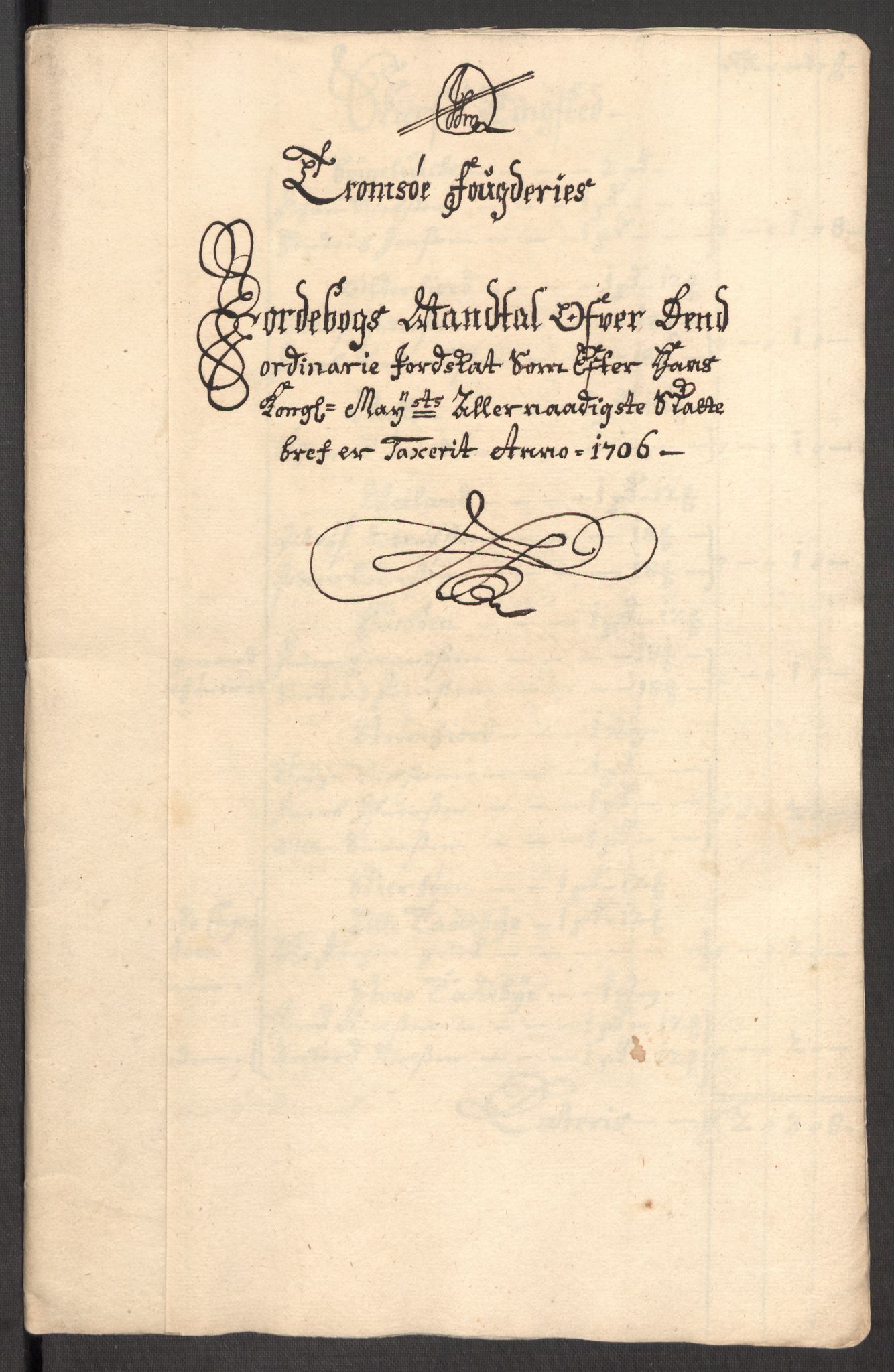 Rentekammeret inntil 1814, Reviderte regnskaper, Fogderegnskap, AV/RA-EA-4092/R68/L4756: Fogderegnskap Senja og Troms, 1705-1707, s. 133