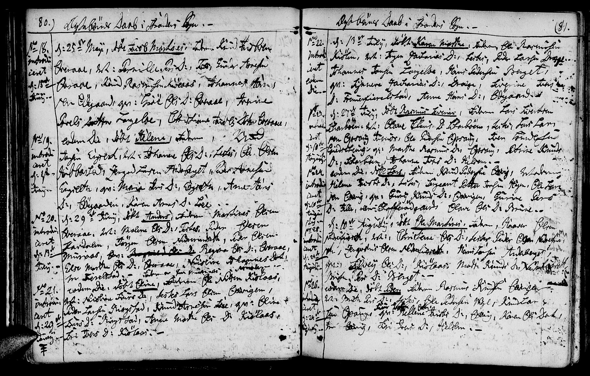 Ministerialprotokoller, klokkerbøker og fødselsregistre - Møre og Romsdal, AV/SAT-A-1454/520/L0272: Ministerialbok nr. 520A02, 1802-1827, s. 80-81