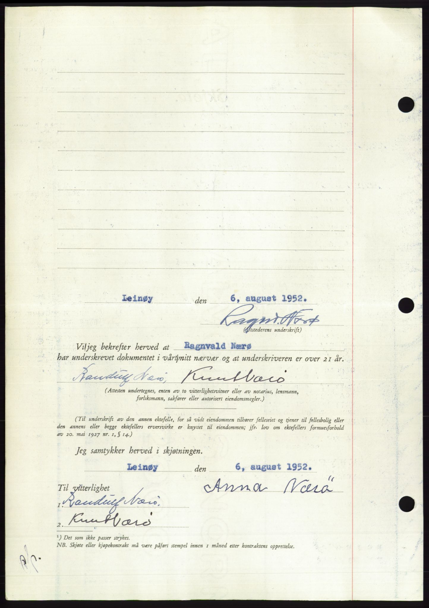 Søre Sunnmøre sorenskriveri, AV/SAT-A-4122/1/2/2C/L0092: Pantebok nr. 18A, 1952-1952, Dagboknr: 1579/1952