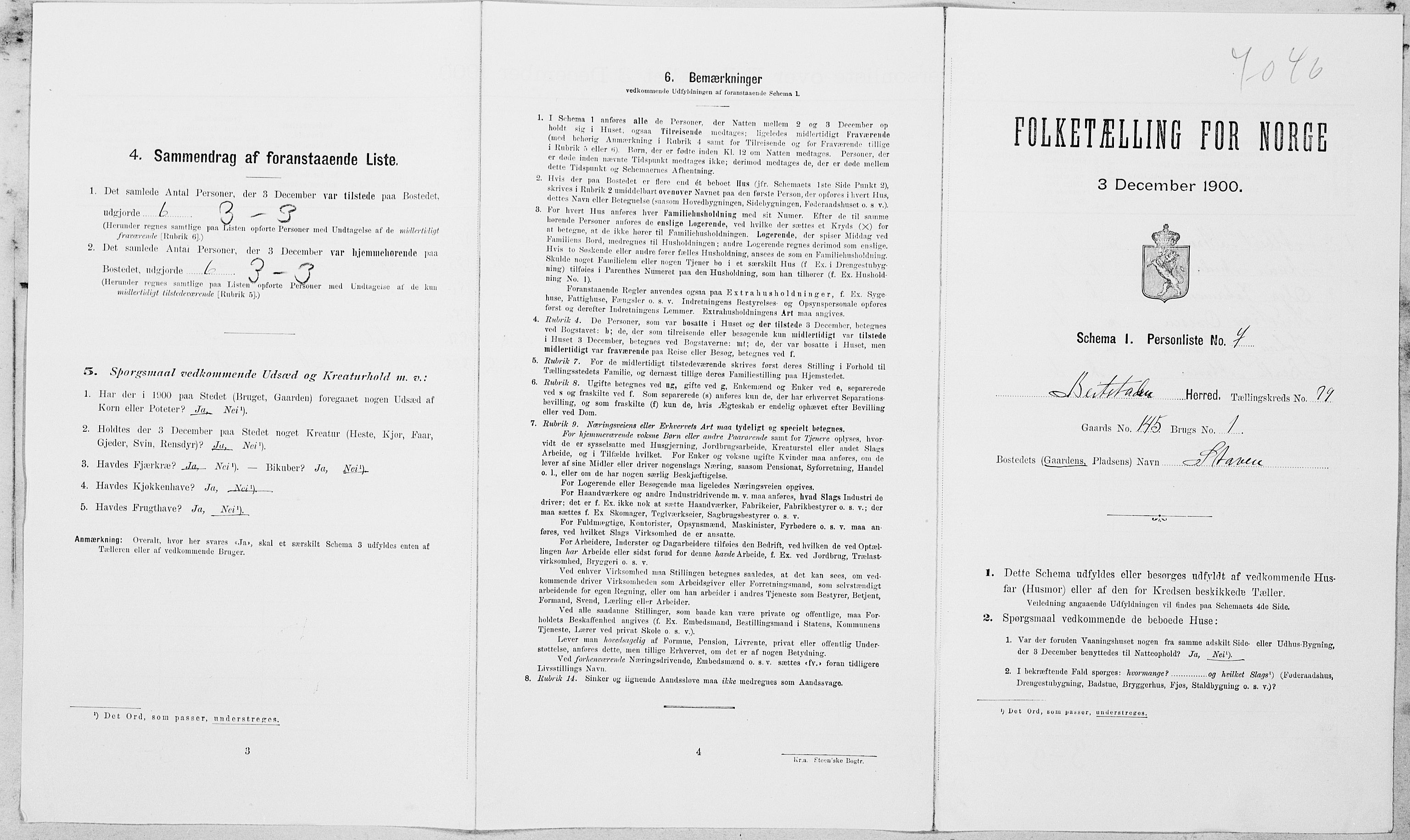 SAT, Folketelling 1900 for 1727 Beitstad herred, 1900, s. 1304