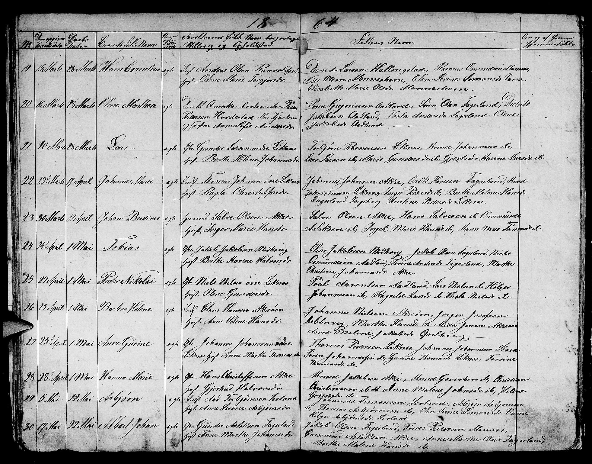 Skudenes sokneprestkontor, AV/SAST-A -101849/H/Ha/Hab/L0003: Klokkerbok nr. B 3, 1848-1865