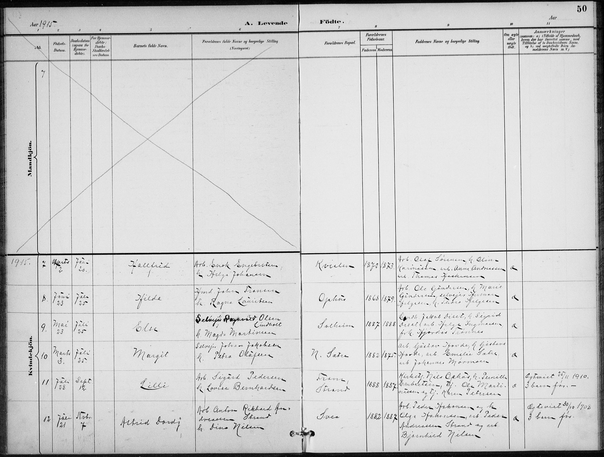 Stor-Elvdal prestekontor, AV/SAH-PREST-052/H/Ha/Hab/L0004: Klokkerbok nr. 4, 1895-1938, s. 50