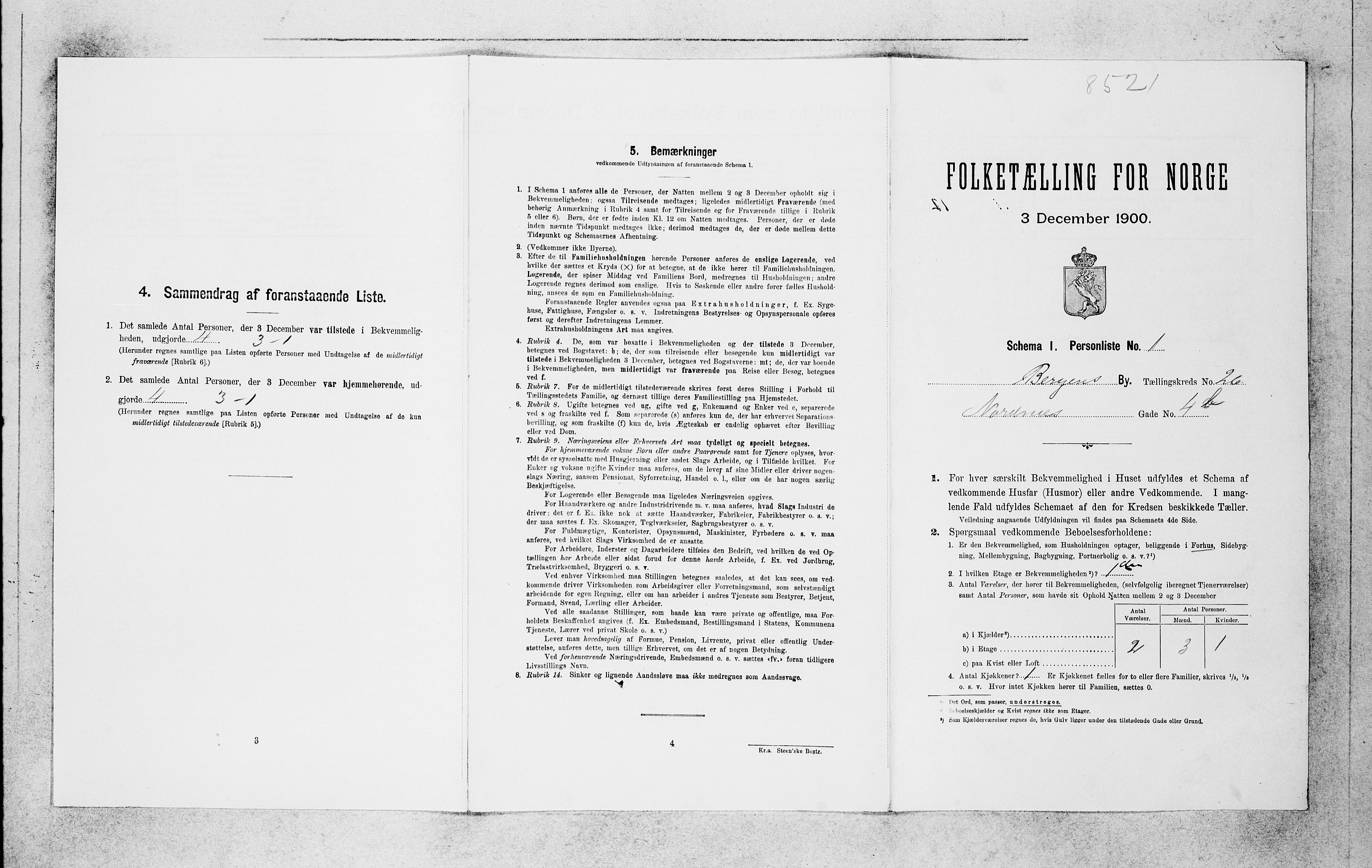 SAB, Folketelling 1900 for 1301 Bergen kjøpstad, 1900, s. 5548