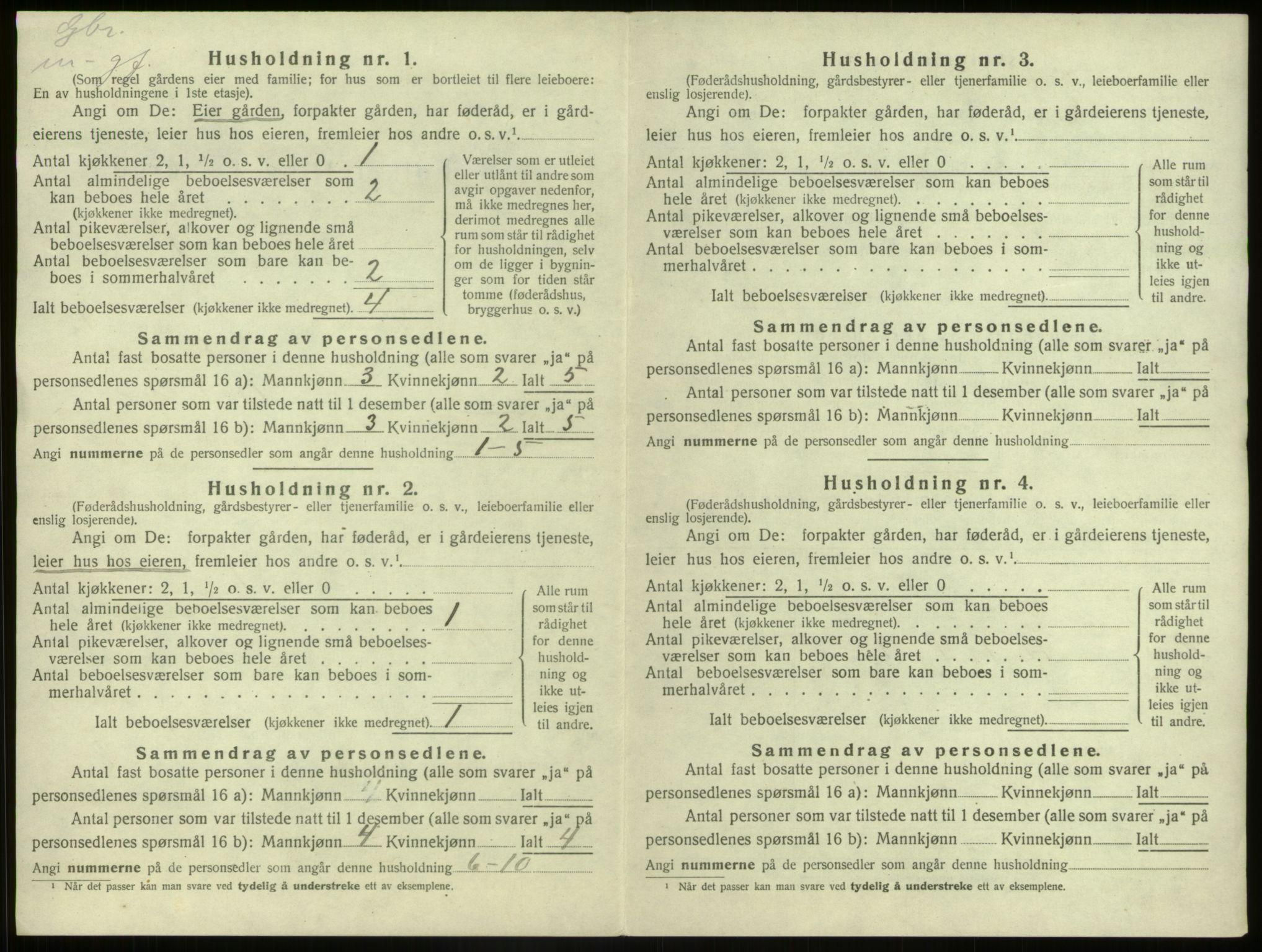 SAB, Folketelling 1920 for 1437 Kinn herred, 1920, s. 551