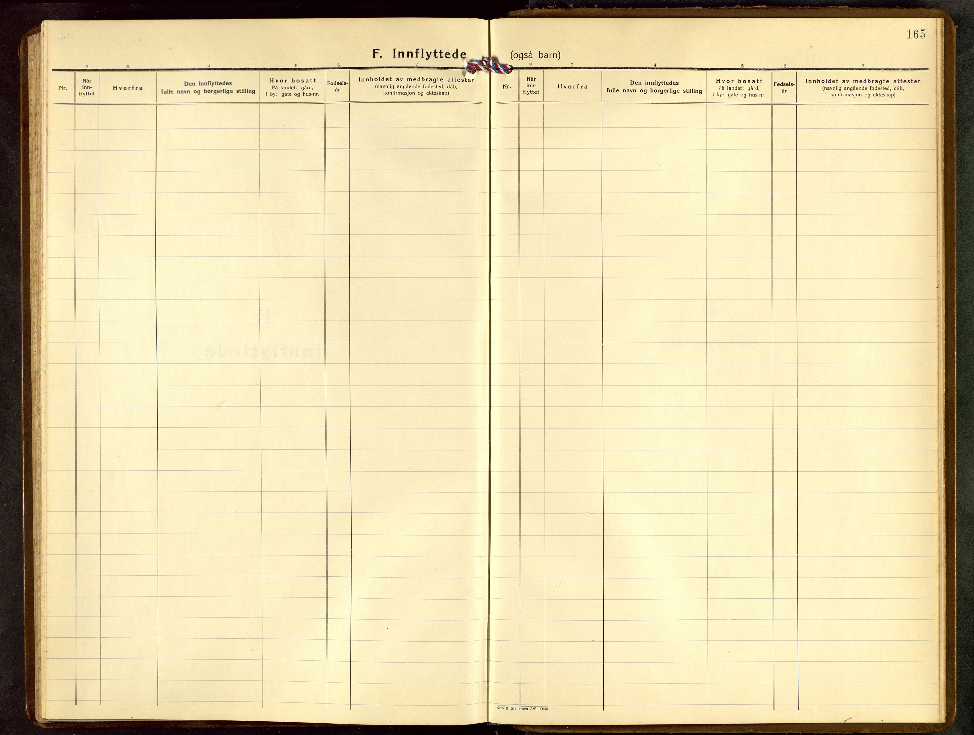 Skudenes sokneprestkontor, AV/SAST-A -101849/H/Ha/Hab/L0014: Klokkerbok nr. B 14, 1937-1956, s. 165