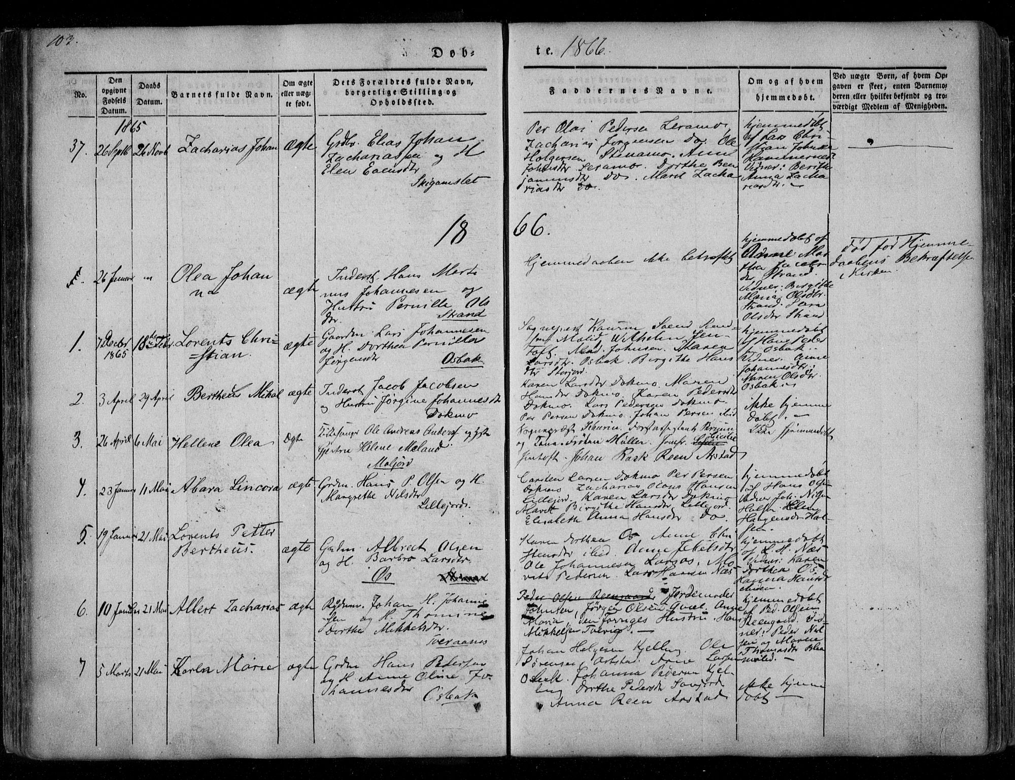 Ministerialprotokoller, klokkerbøker og fødselsregistre - Nordland, AV/SAT-A-1459/846/L0644: Ministerialbok nr. 846A02, 1837-1872, s. 103