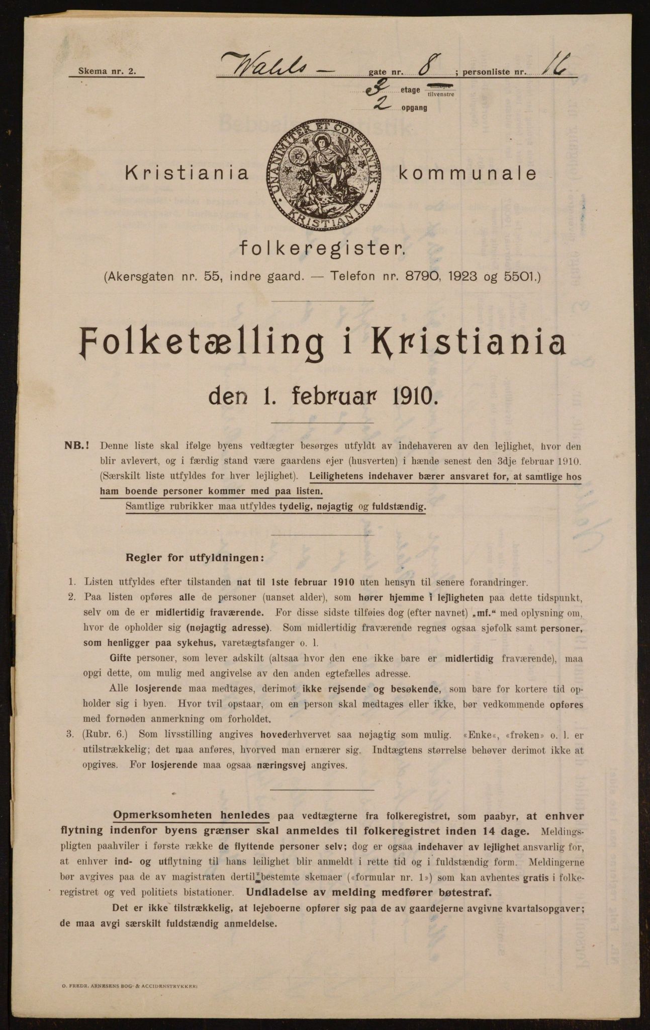 OBA, Kommunal folketelling 1.2.1910 for Kristiania, 1910, s. 115269