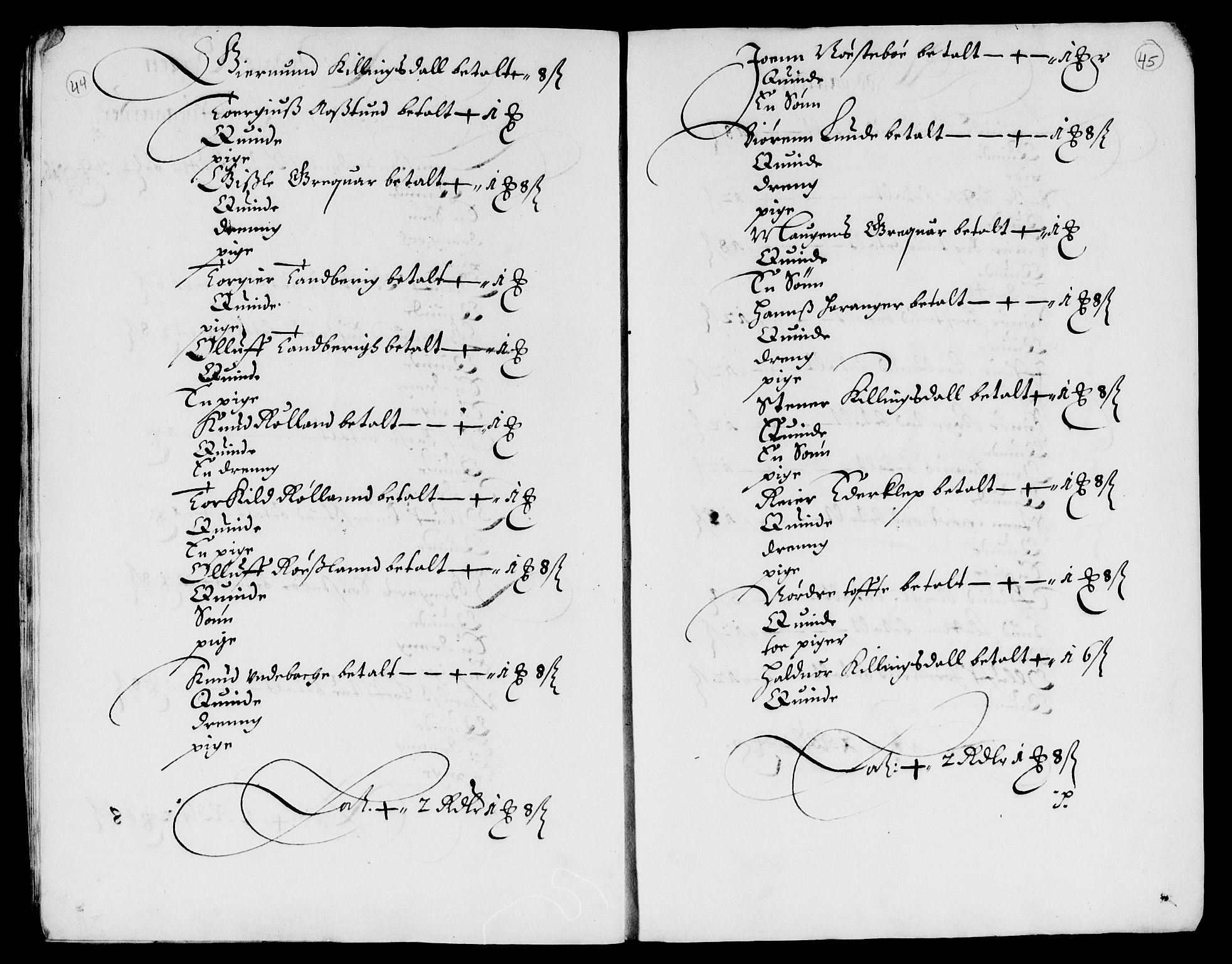 Rentekammeret inntil 1814, Reviderte regnskaper, Lensregnskaper, AV/RA-EA-5023/R/Rb/Rbn/L0003: Numedal og Sandsvær len, 1643-1648
