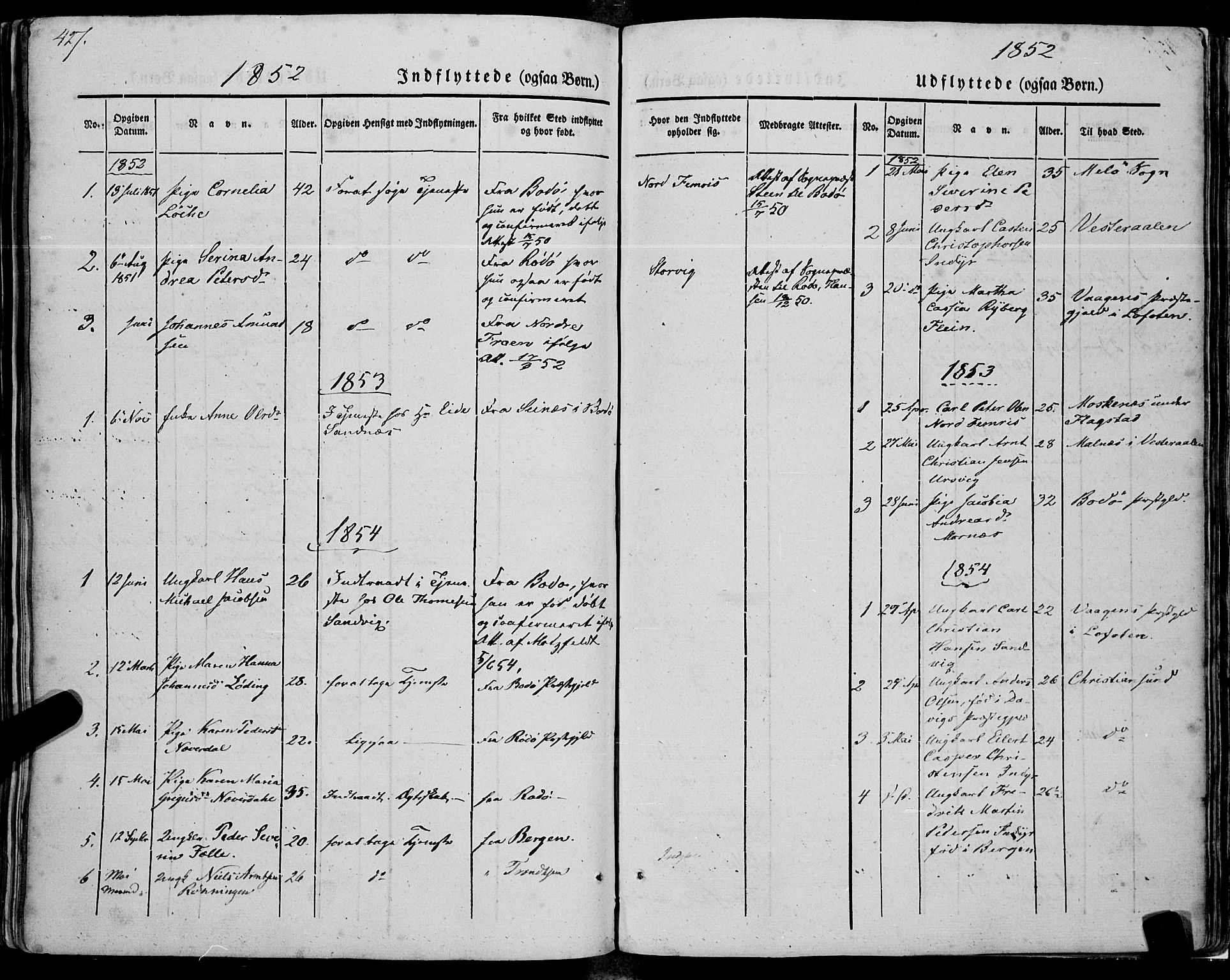Ministerialprotokoller, klokkerbøker og fødselsregistre - Nordland, SAT/A-1459/805/L0097: Ministerialbok nr. 805A04, 1837-1861, s. 427