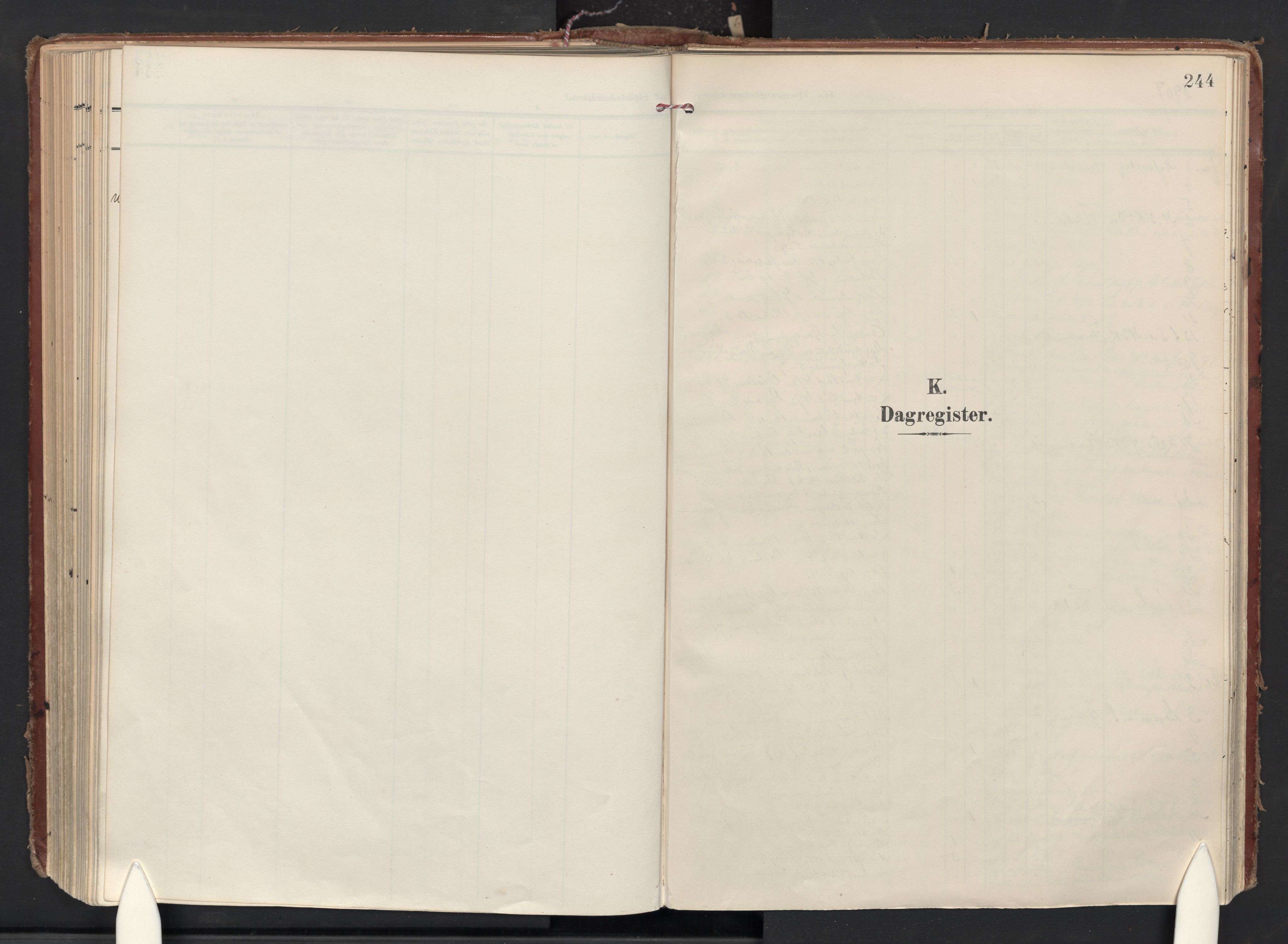Halden prestekontor Kirkebøker, AV/SAO-A-10909/F/Fa/L0016: Ministerialbok nr. I 16, 1907-1925, s. 244