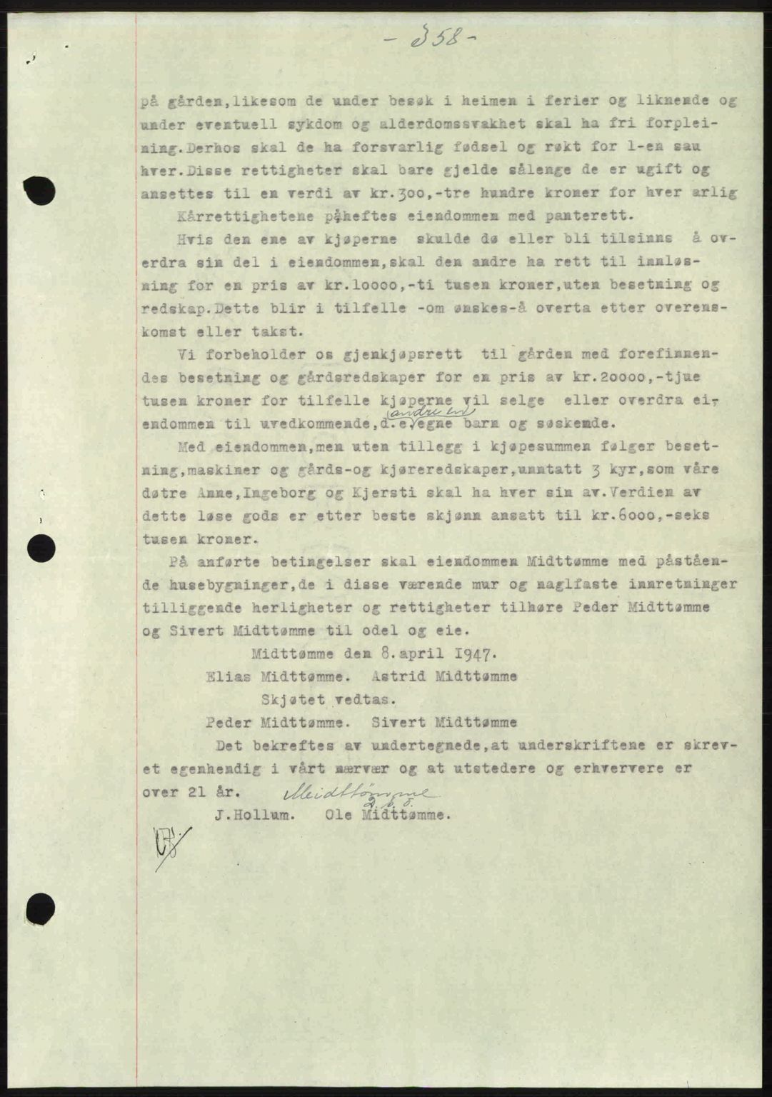 Gauldal sorenskriveri, SAT/A-0014/1/2/2C: Pantebok nr. A3, 1947-1947, Dagboknr: 521/1947