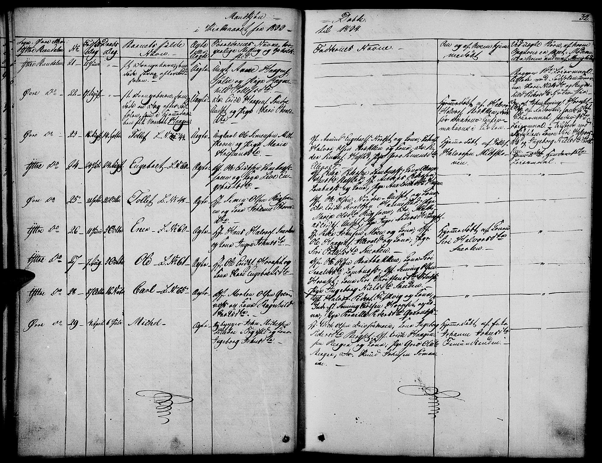 Rendalen prestekontor, AV/SAH-PREST-054/H/Ha/Haa/L0004: Ministerialbok nr. 4, 1829-1852, s. 32