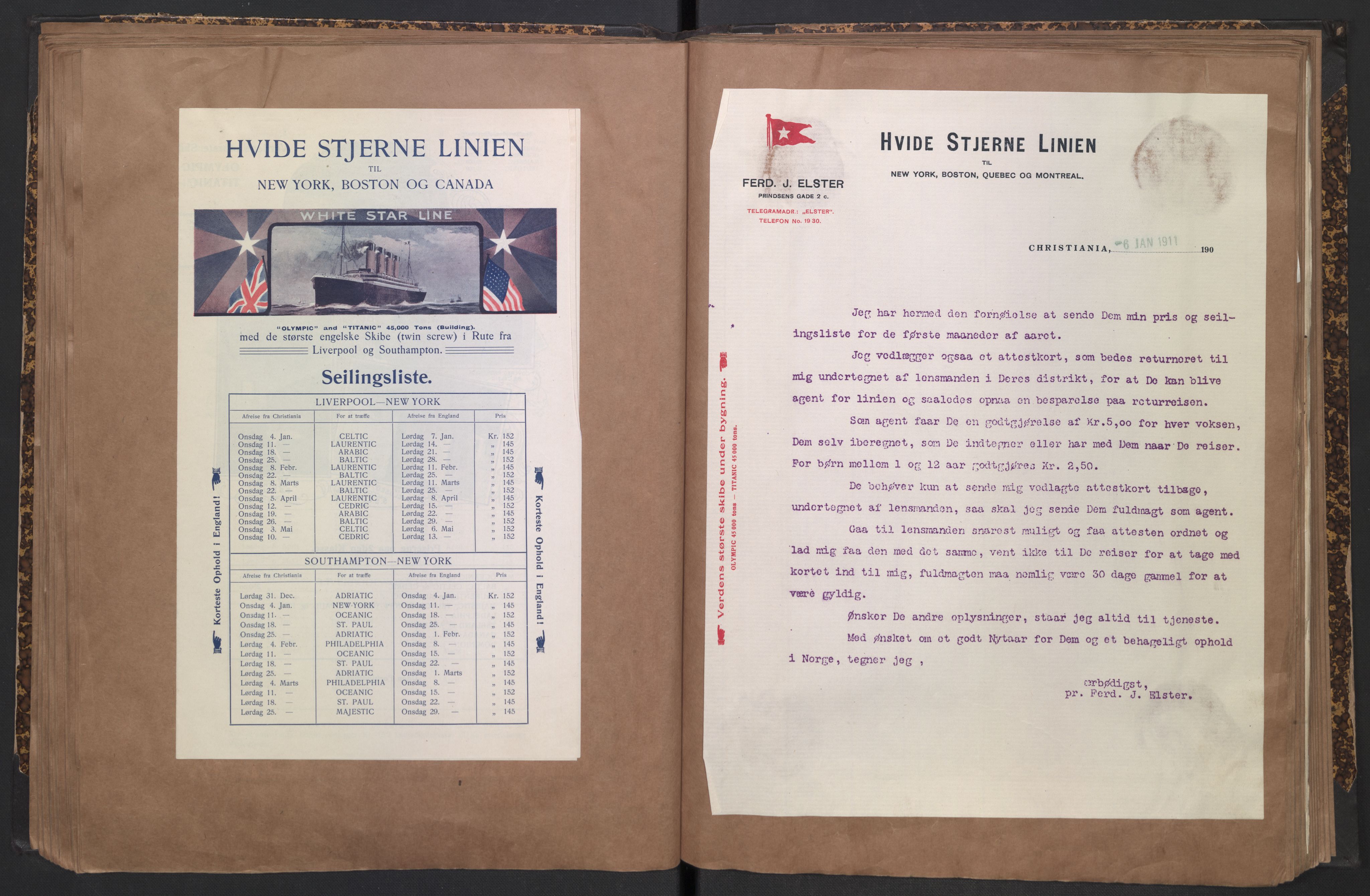 White Star-linjen, AV/SAO-PAO-0201/D/Dc/L0001: Utklippingsbok, 1909-1924, s. 48