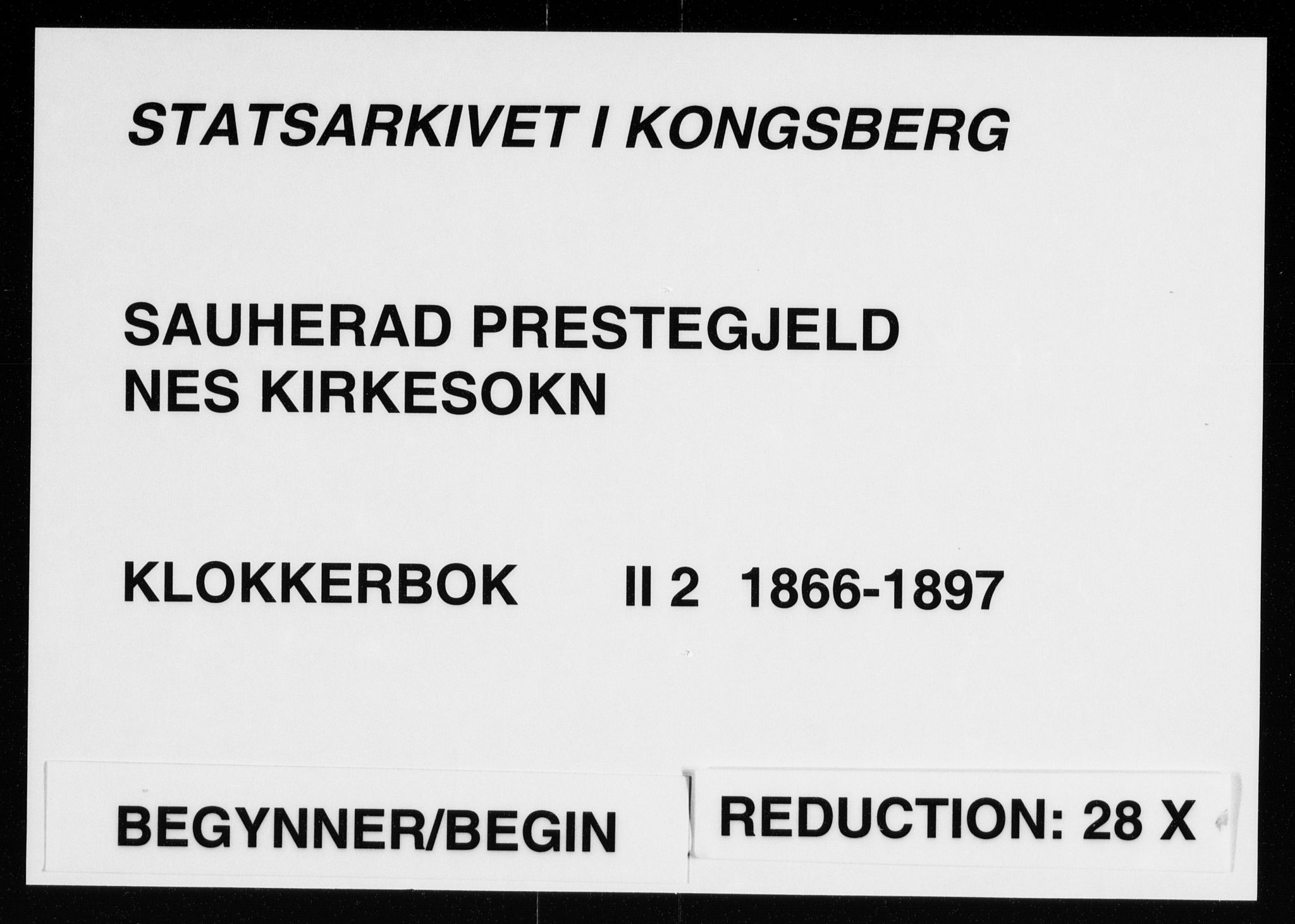 Sauherad kirkebøker, AV/SAKO-A-298/G/Gb/L0002: Klokkerbok nr. II 2, 1866-1897