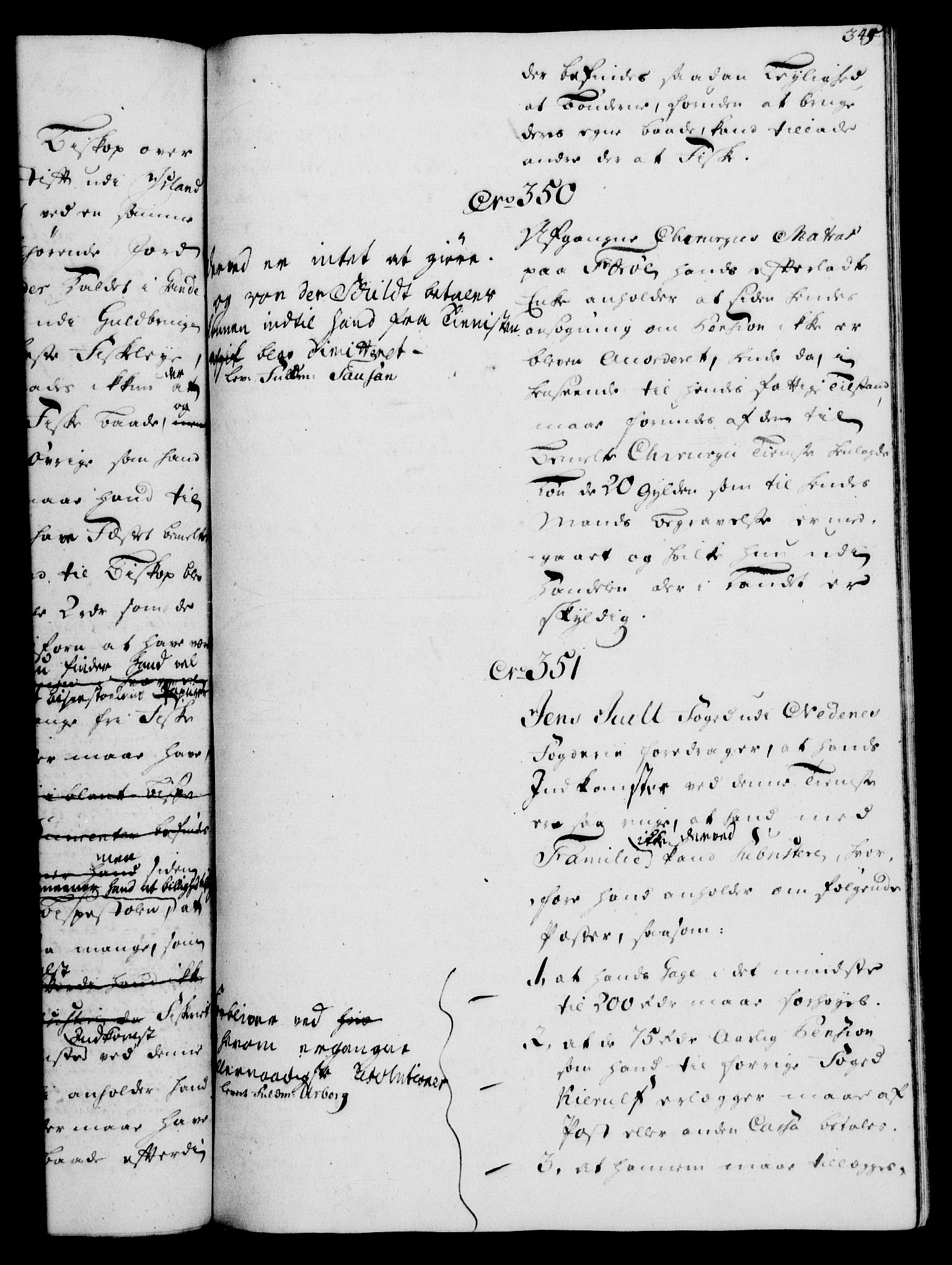 Rentekammeret, Kammerkanselliet, RA/EA-3111/G/Gh/Gha/L0031: Norsk ekstraktmemorialprotokoll (merket RK 53.76), 1751-1753, s. 345