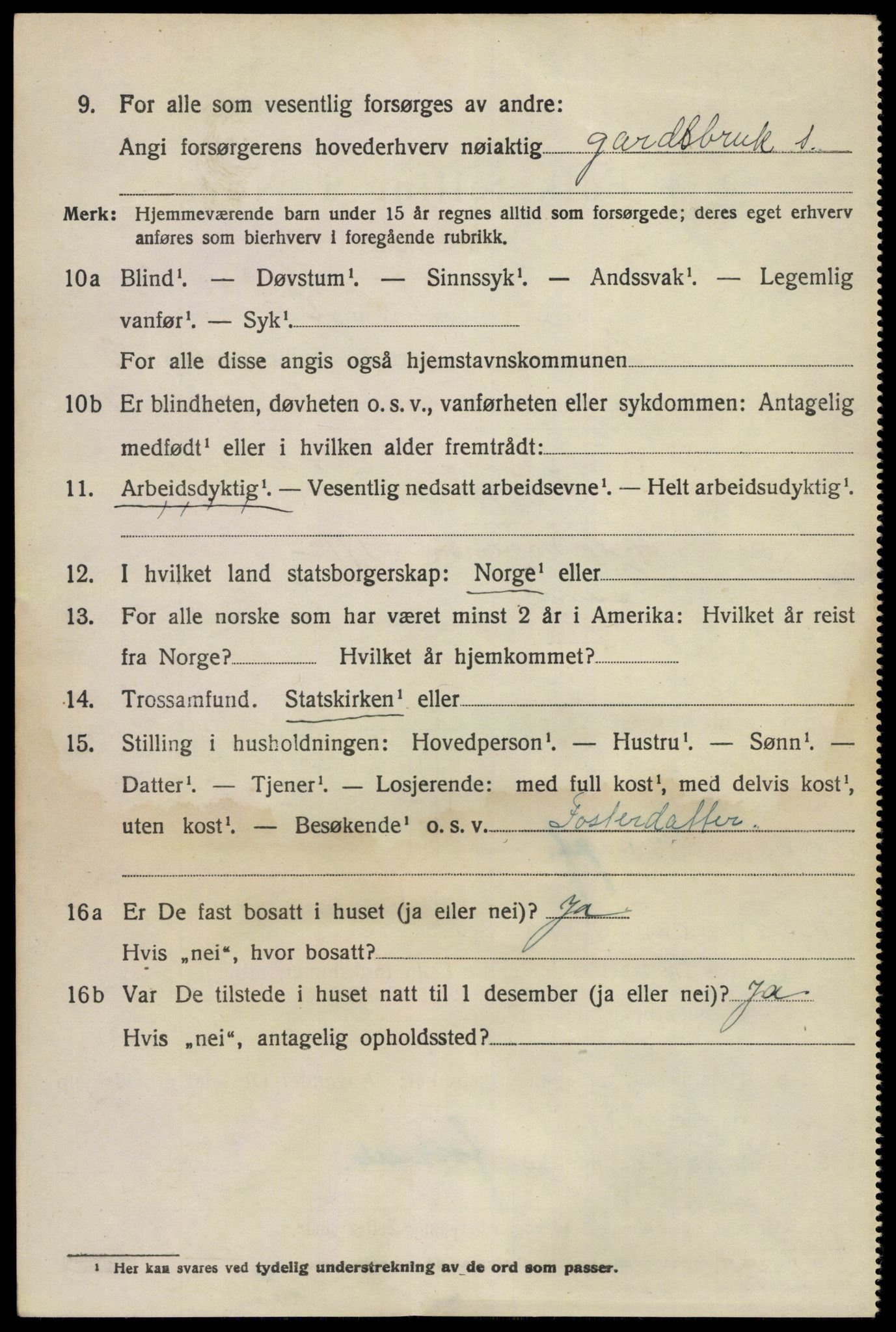 SAKO, Folketelling 1920 for 0814 Bamble herred, 1920, s. 4302