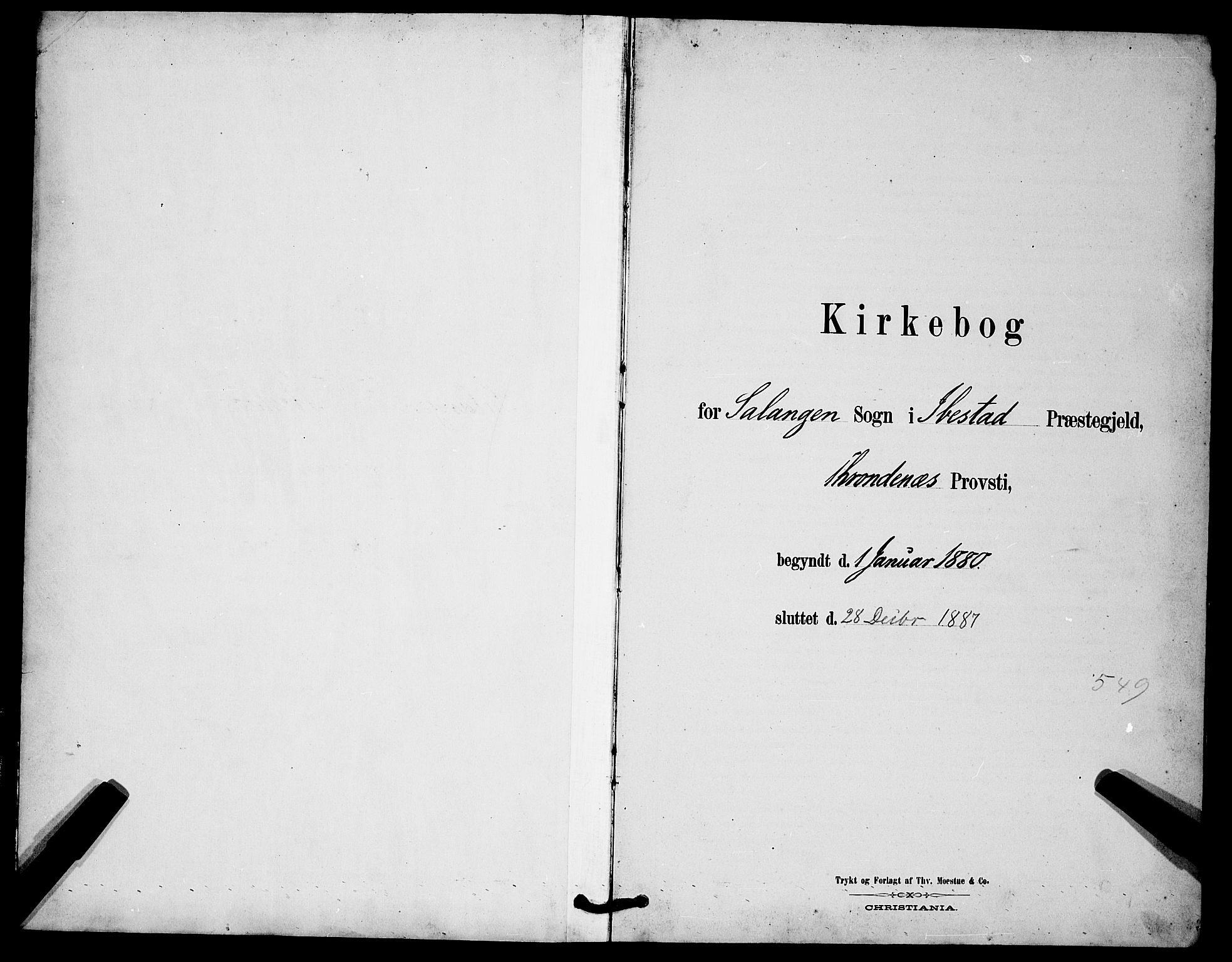 Ibestad sokneprestembete, SATØ/S-0077/H/Ha/Hab/L0014klokker: Klokkerbok nr. 14, 1880-1887