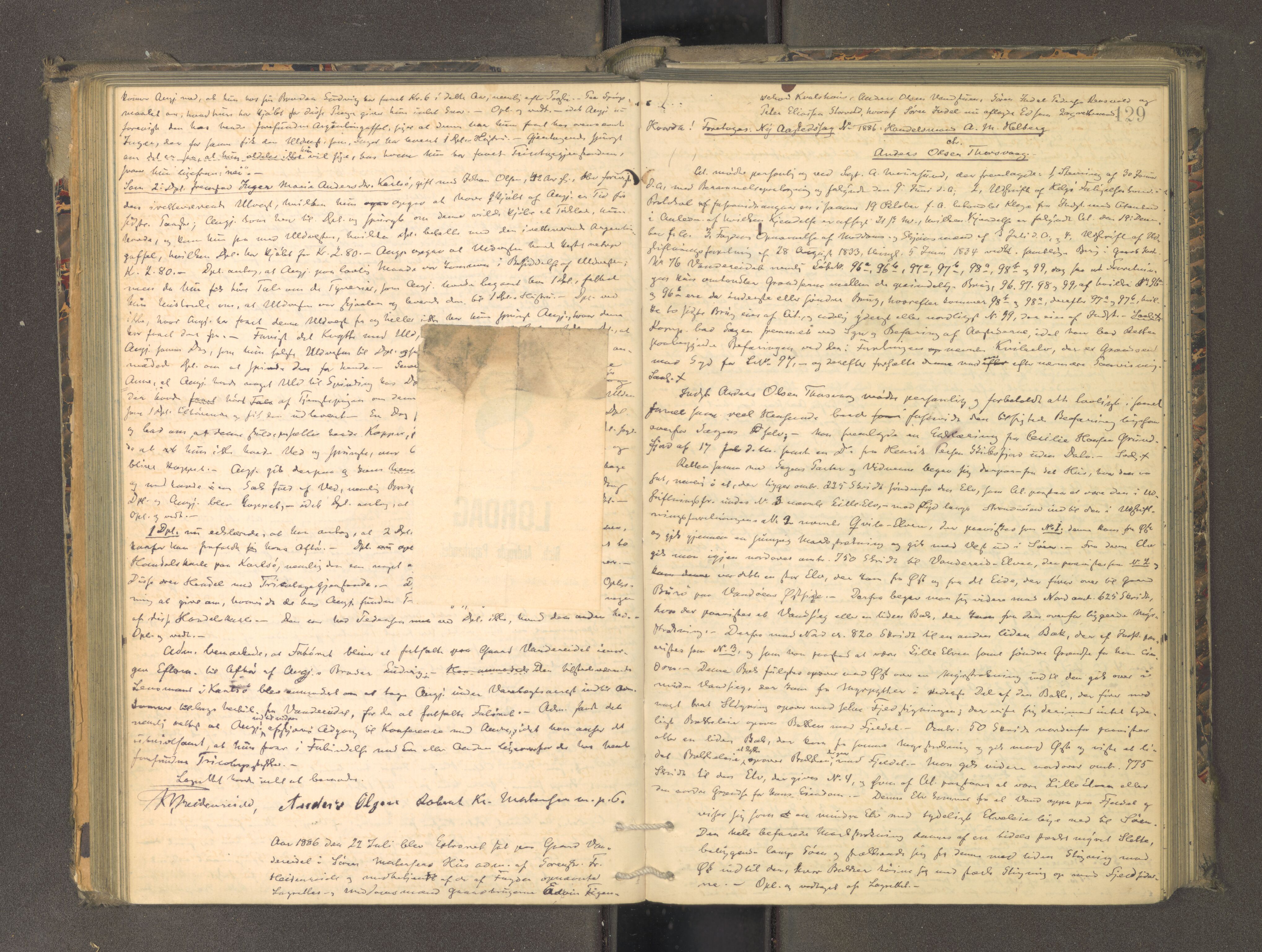 Tromsø sorenskriveri 1855-, AV/SATØ-S-0050/F/Fe/L0134: Ekstrarettsprotokoll med register, 1883-1889