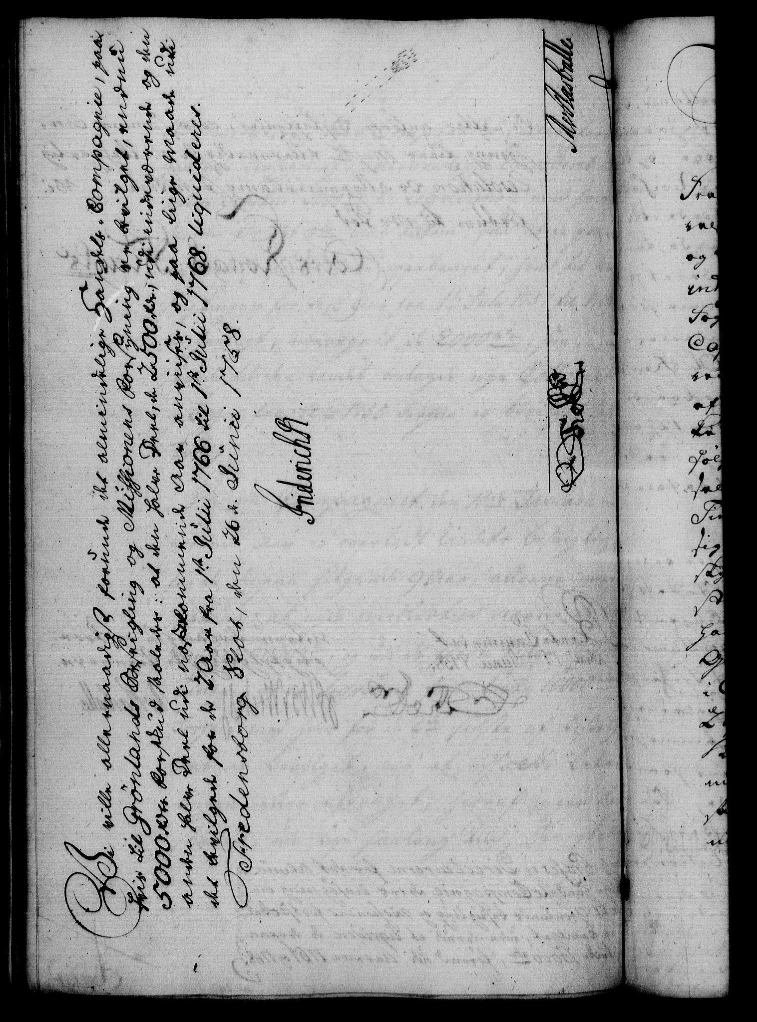 Rentekammeret, Kammerkanselliet, RA/EA-3111/G/Gf/Gfa/L0040: Norsk relasjons- og resolusjonsprotokoll (merket RK 52.40), 1758, s. 478